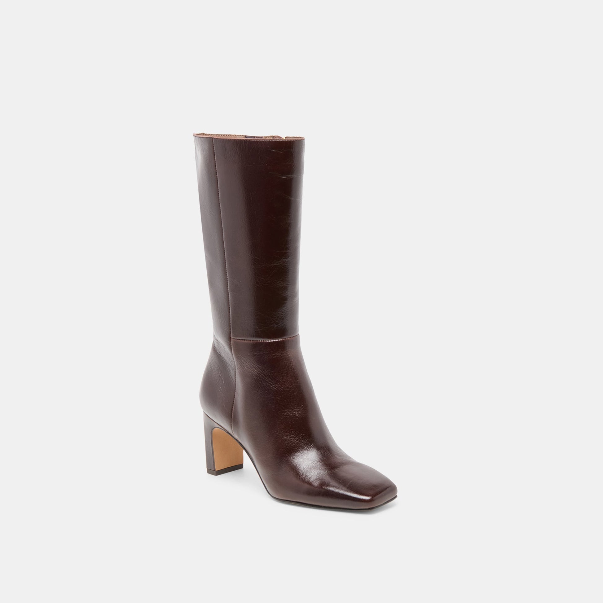 Dolce Vita Riggs Wide Calf Chocolate Leather Boots