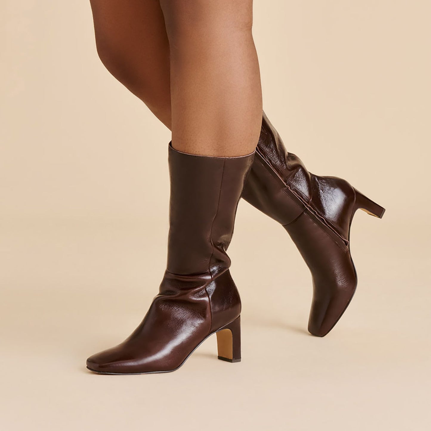 Dolce Vita Riggs Wide Calf Chocolate Leather Boots