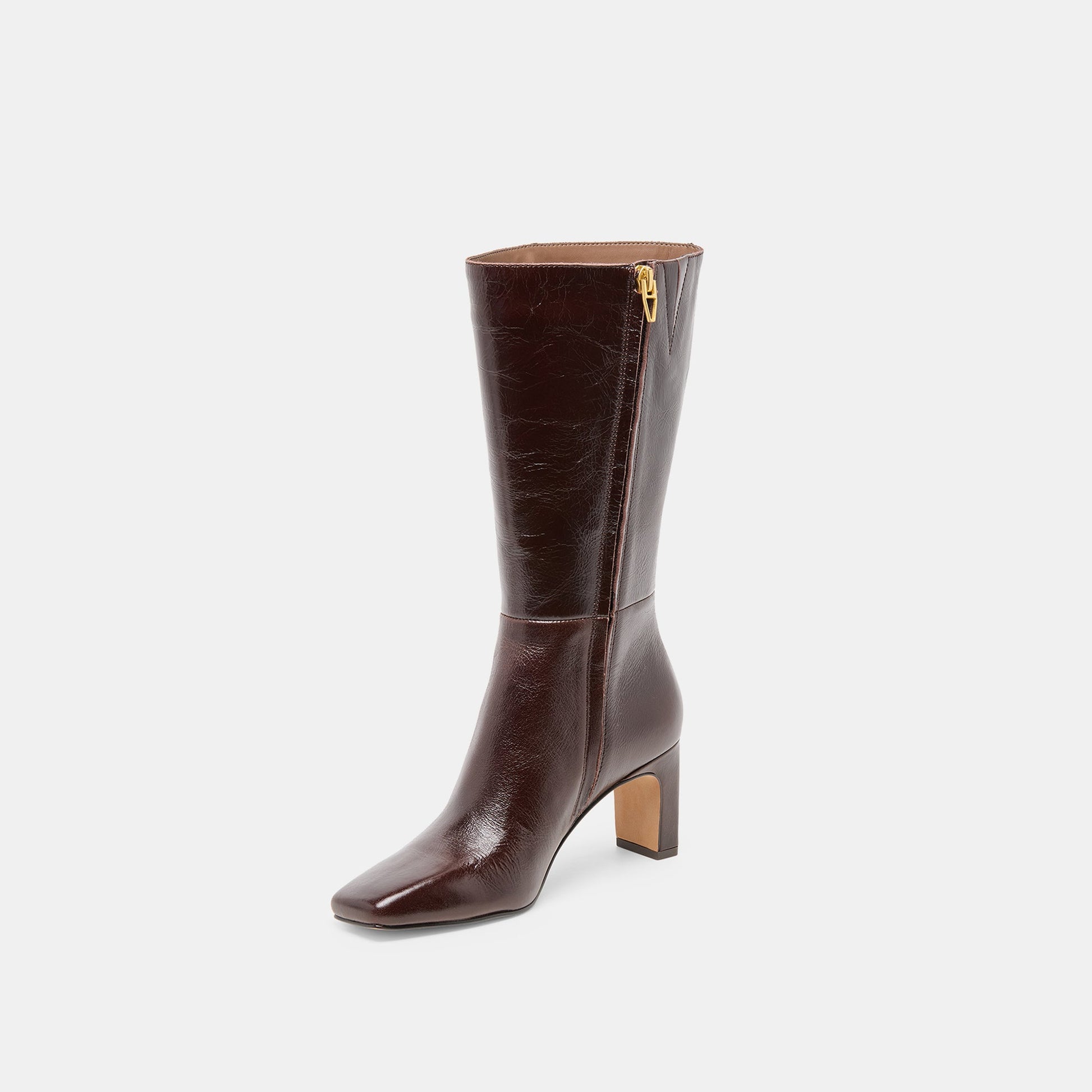Dolce Vita Riggs Wide Calf Chocolate Leather Boots