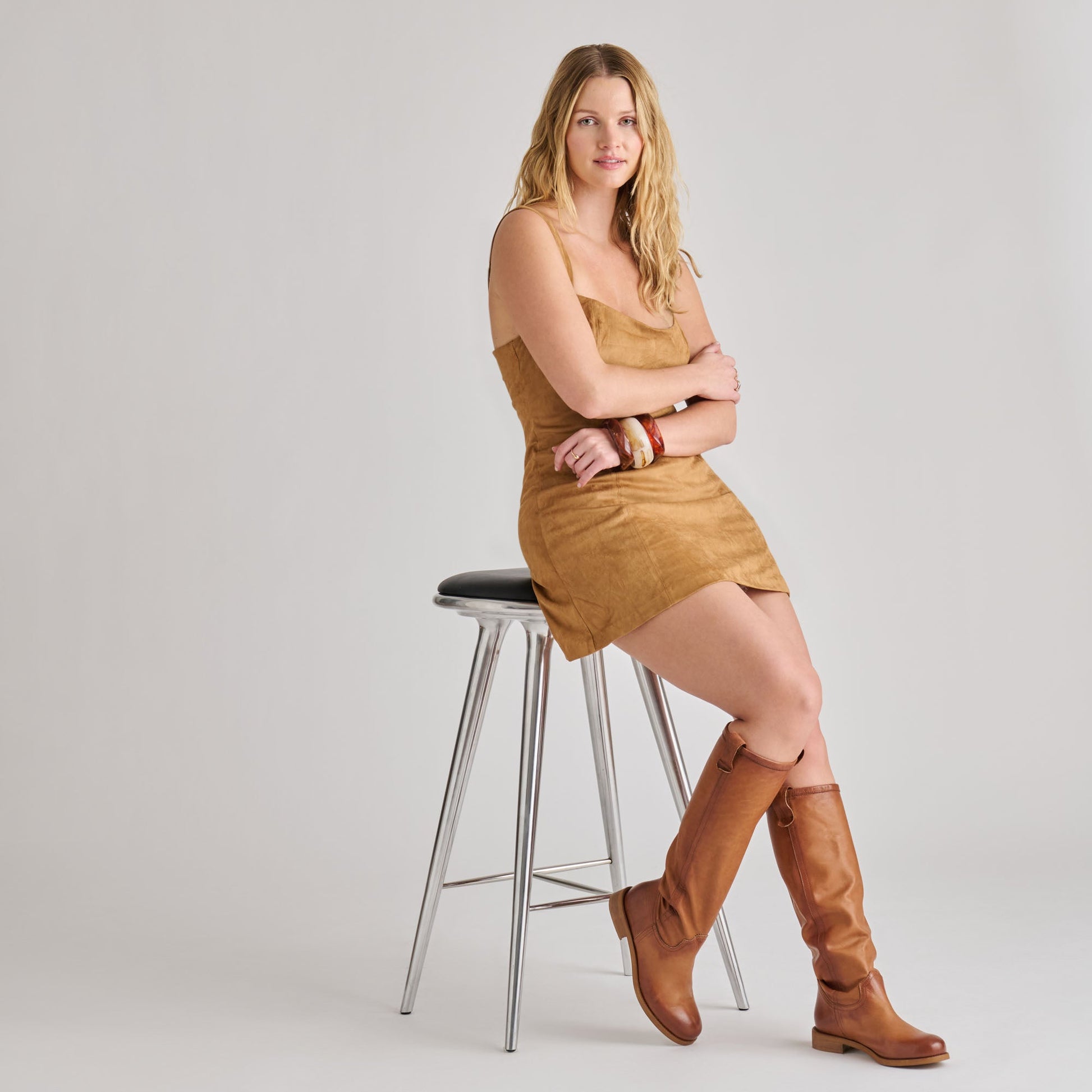 Dolce Vita Ramzy Cognac Leather Boots