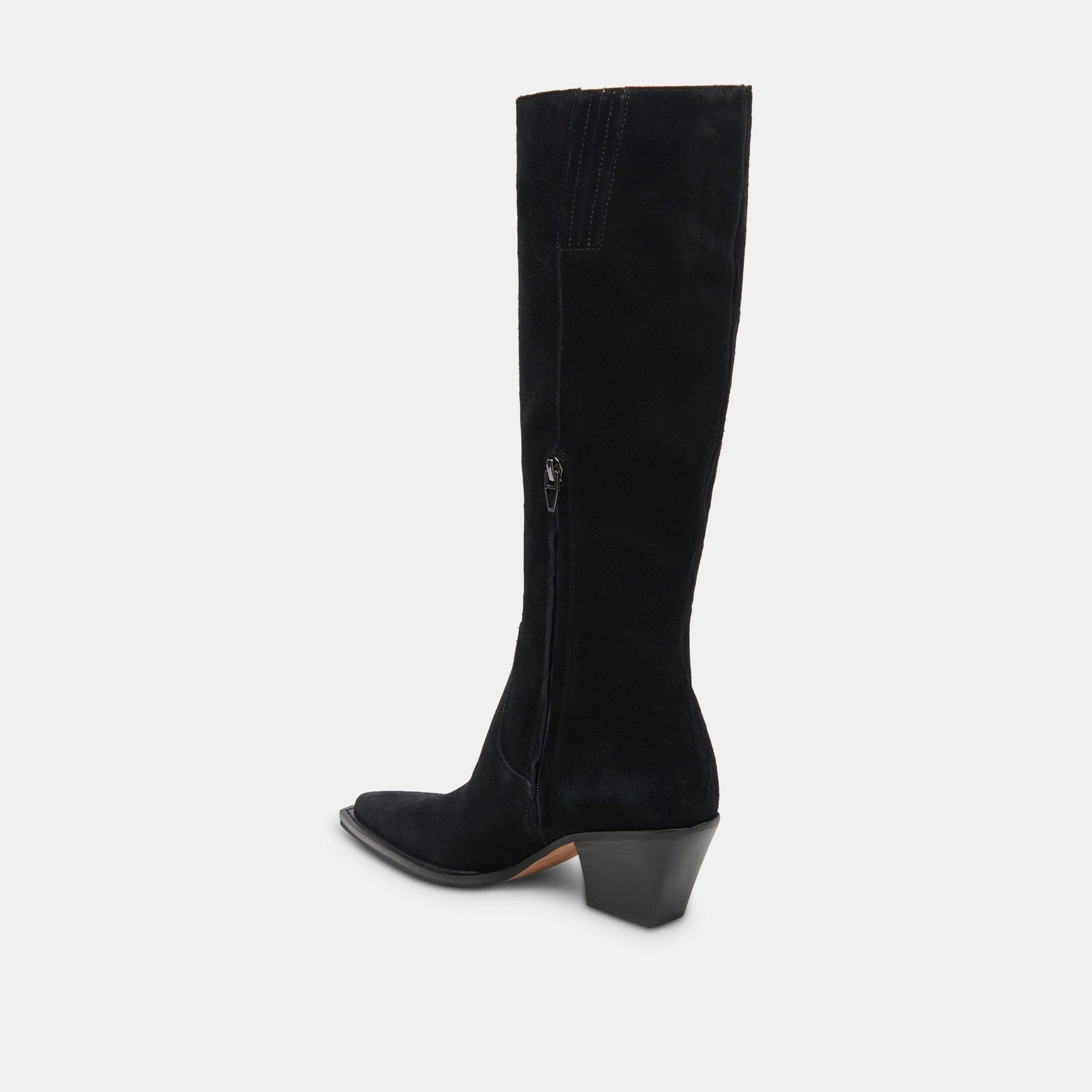 Dolce Vita Raj Boots in Onyx Suede | Women's Onyx Suede Knee-High Boots
 – Dolce Vita