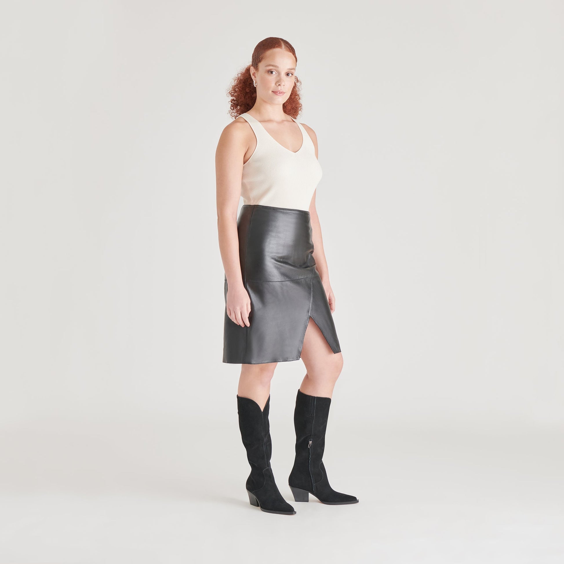 Dolce Vita Raj Boots in Onyx Suede | Women's Onyx Suede Knee-High Boots
 – Dolce Vita