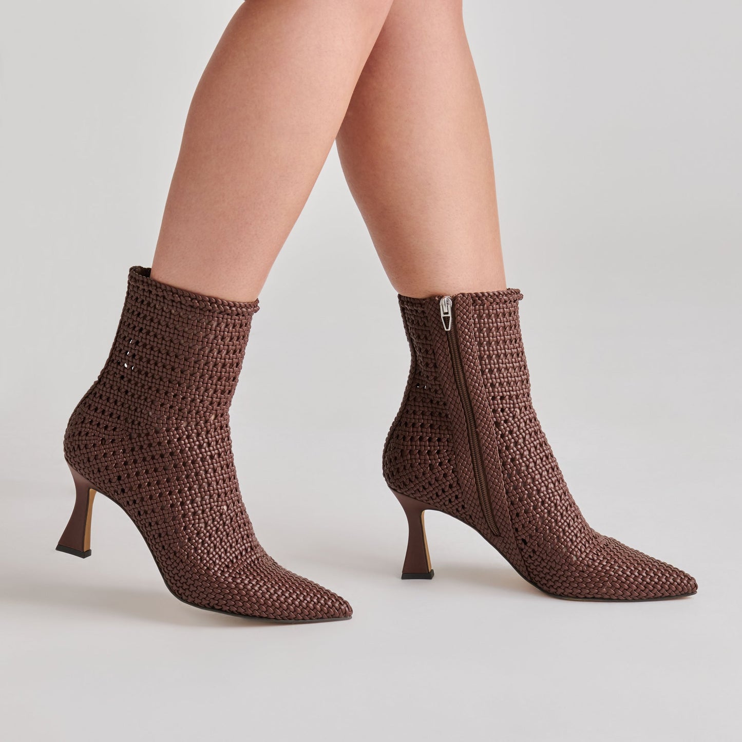 Dolce Vita Embry Brown Woven Stella Booties