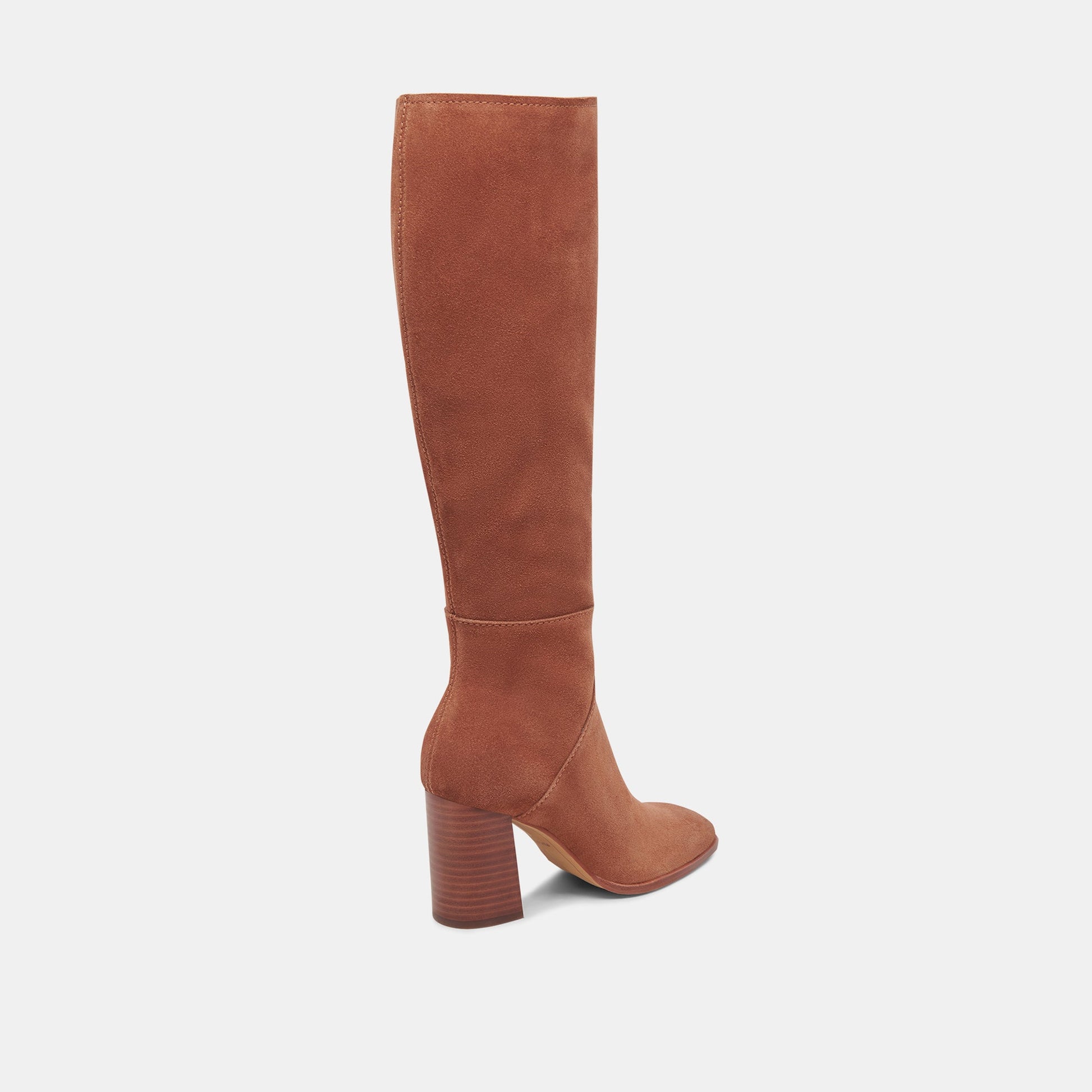 Dolce Vita FYNN Wide Calf Boots DK Brown Suede | Brown Suede Knee-High Boots
 – Dolce Vita