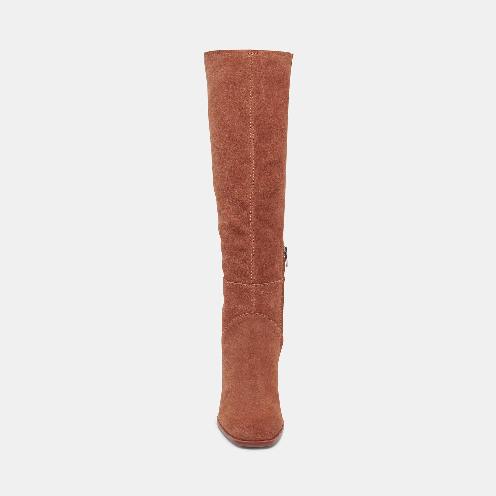 Dolce Vita FYNN Wide Calf Boots DK Brown Suede | Brown Suede Knee-High Boots
 – Dolce Vita