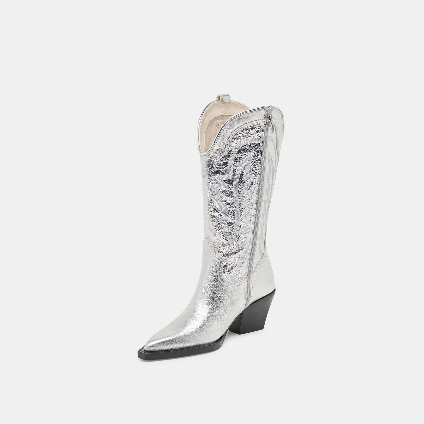 Dolce Vita Ryland Extra Wide Calf Silver Boots | Distressed Leather Boots
 – Dolce Vita