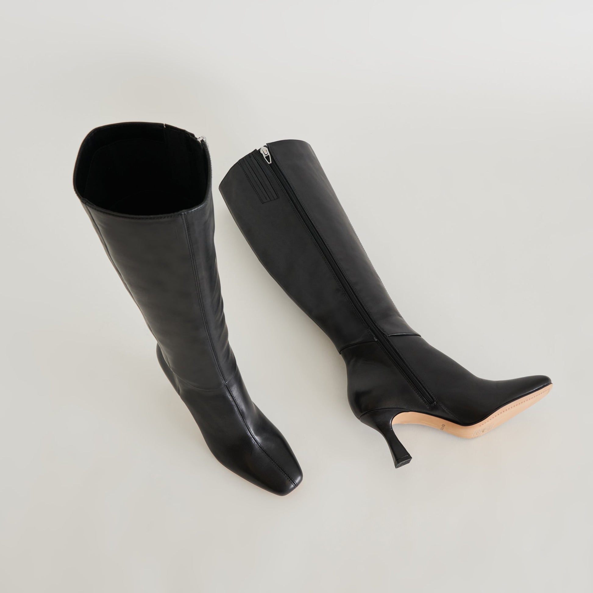 Dolce Vita Gyra Wide Calf Black Leather Boots | Black Knee-High Wide Calf Boots
 – Dolce Vita