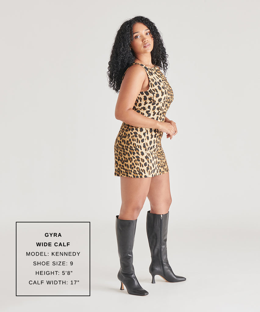 Dolce Vita Gyra Wide Calf Black Leather Boots | Black Knee-High Wide Calf Boots
 – Dolce Vita