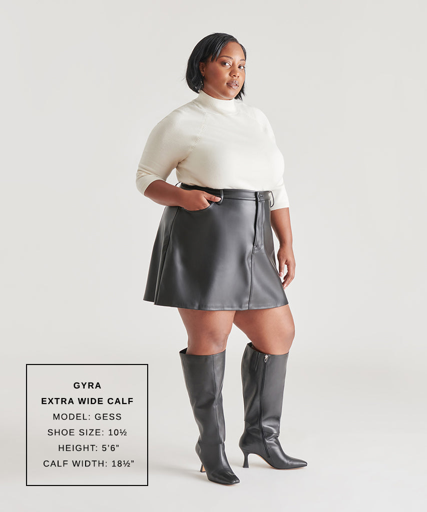 Dolce Vita Gyra Extra Wide Calf Black Boots | Leather Wide Calf Boots
 – Dolce Vita