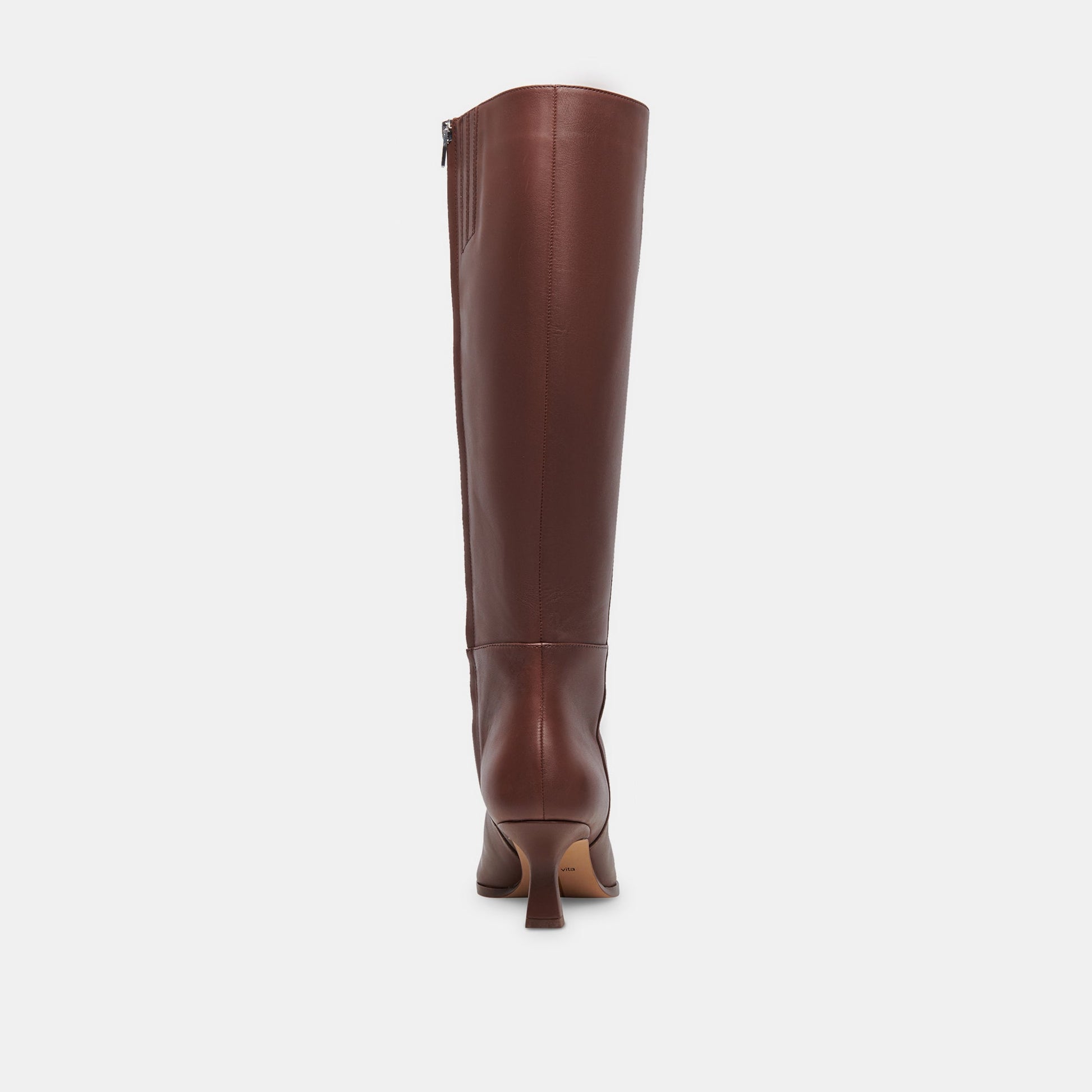 Dolce Vita Auggie Chocolate Leather Narrow Calf Boots
