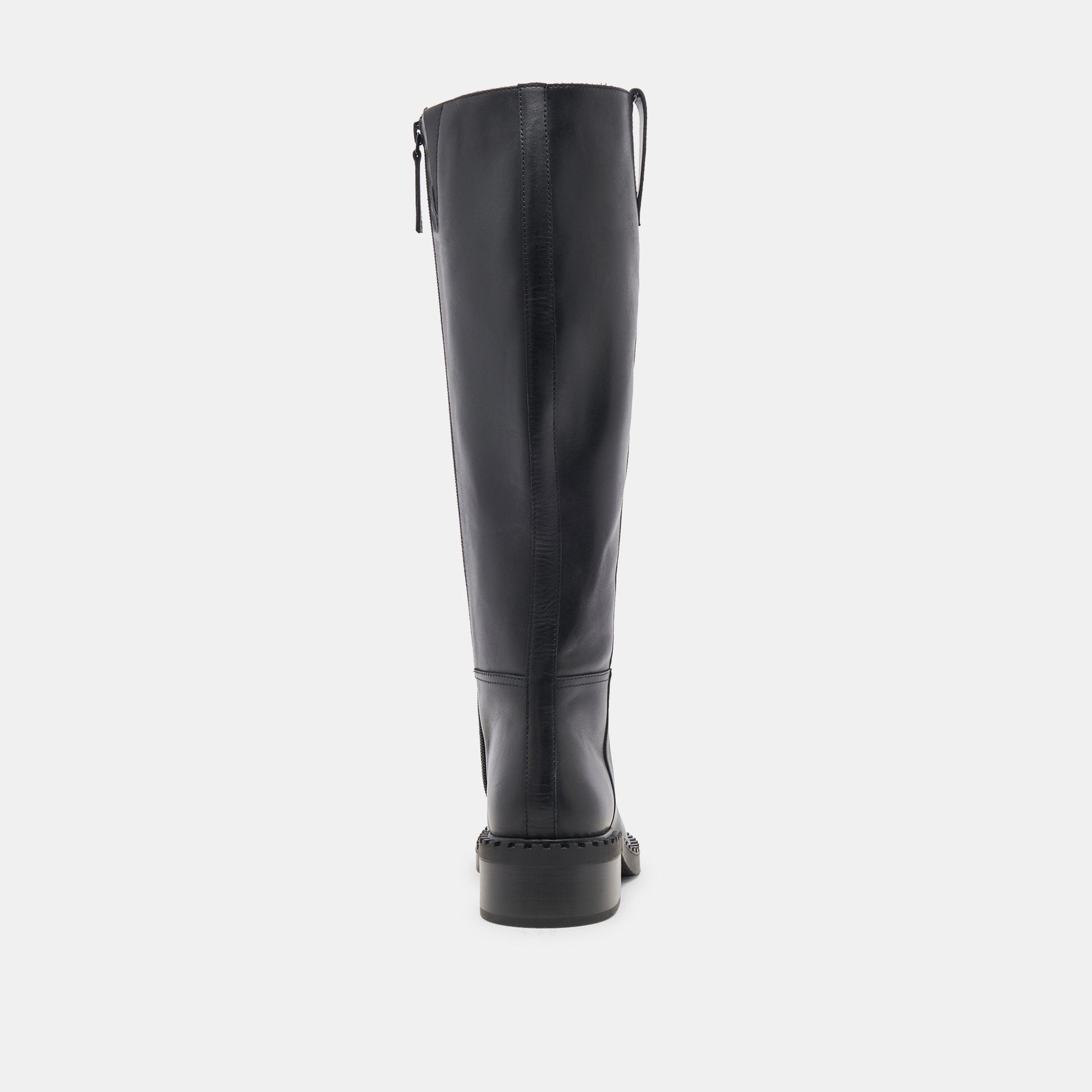 Dolce Vita Glory H2O Waterproof Black Leather Wide Calf Boots