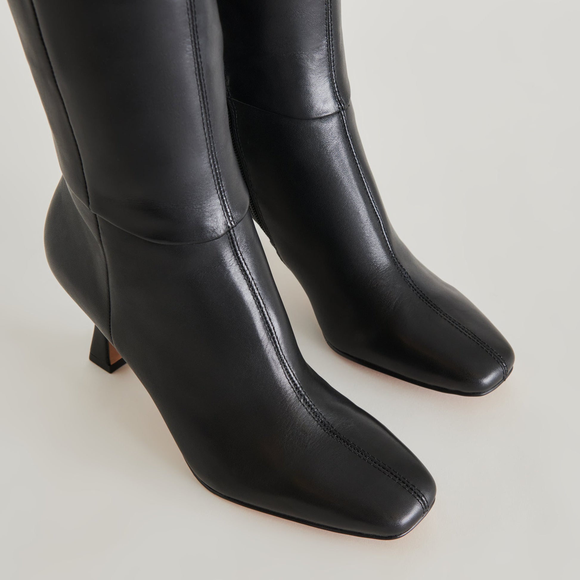 Dolce Vita Gyra Wide Calf Black Leather Boots | Black Knee-High Wide Calf Boots
 – Dolce Vita