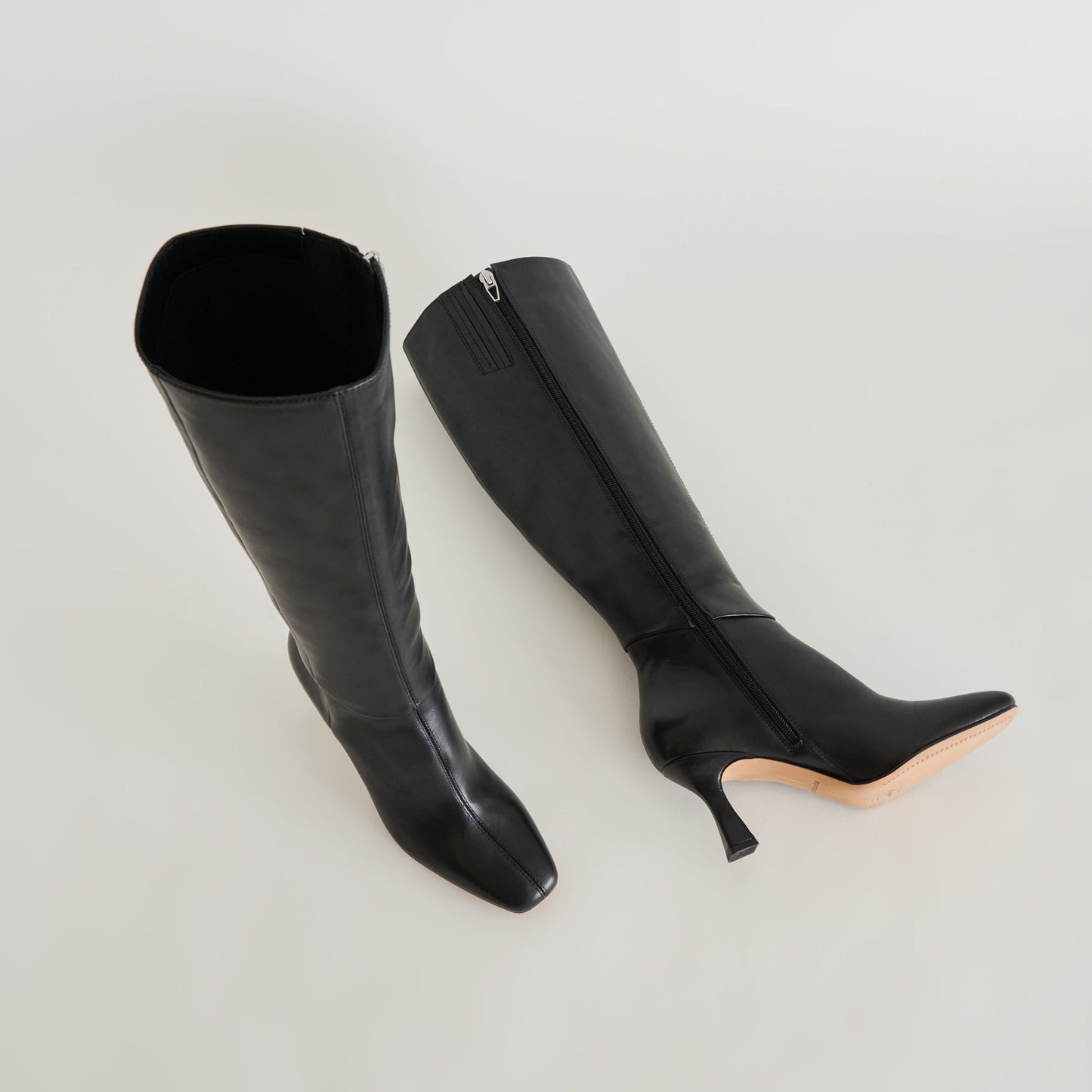 Dolce Vita Gyra Wide Calf Black Leather Boots | Black Knee-High Wide Calf Boots
 – Dolce Vita