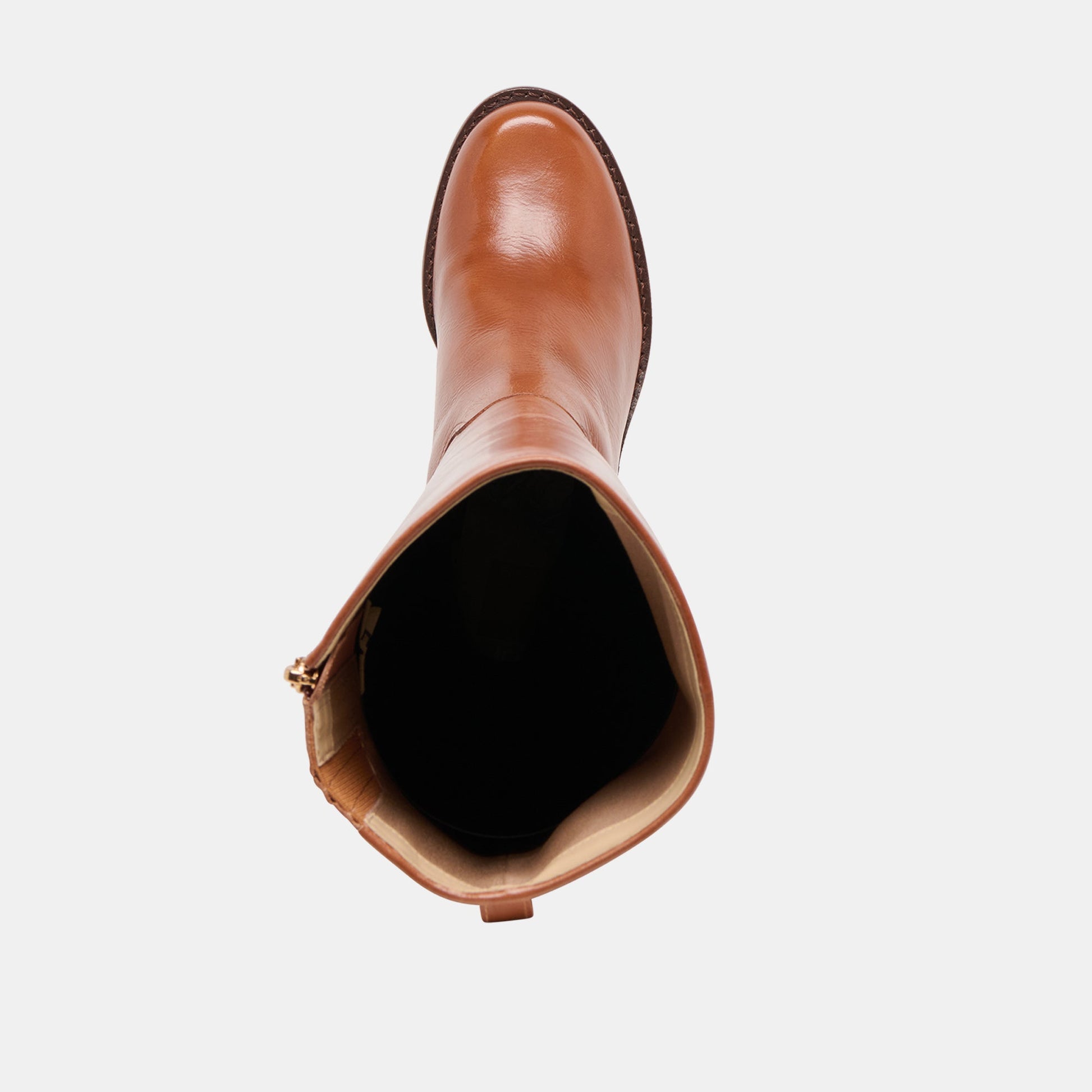 Dolce Vita Lucyle Tan Leather Wide Calf Boots