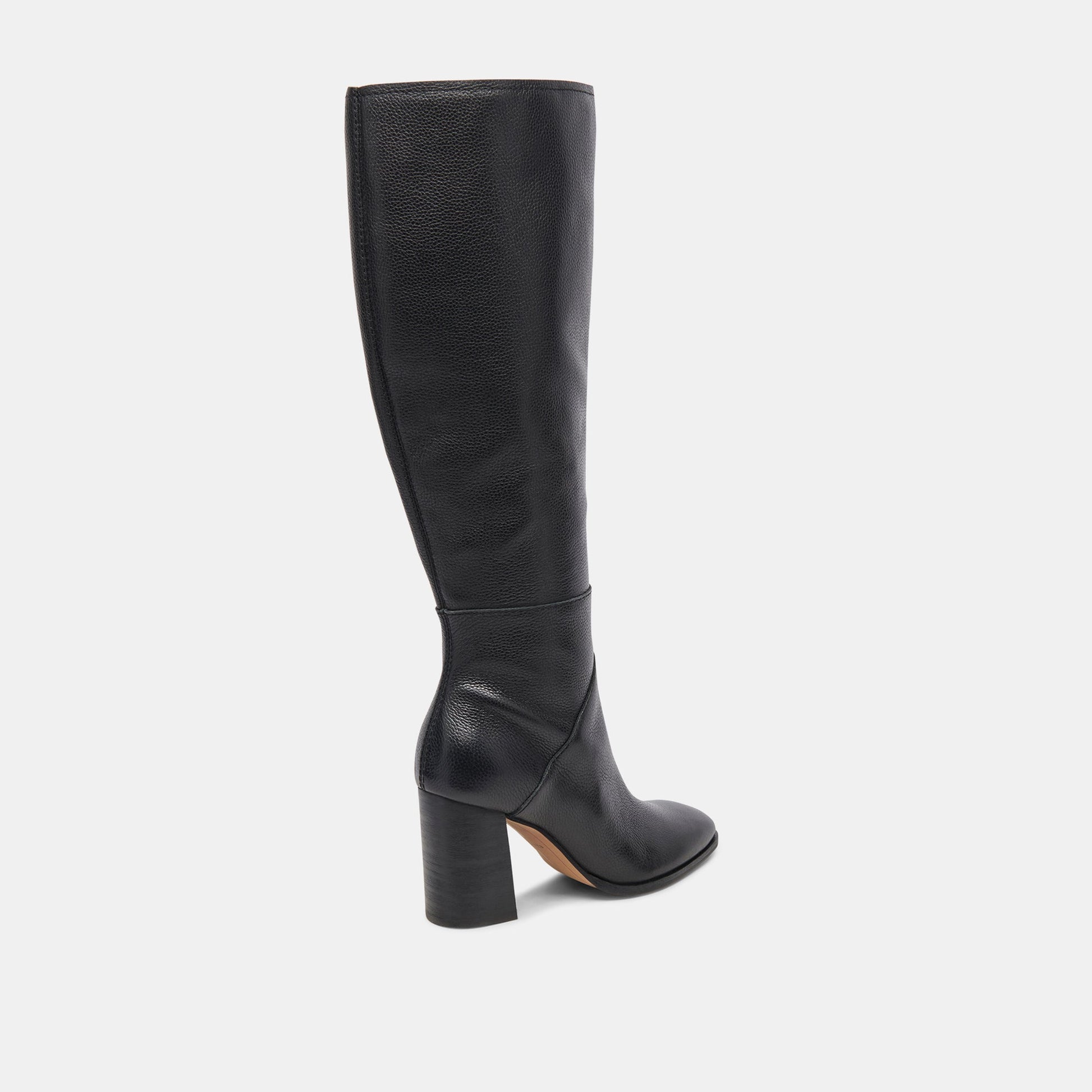 Dolce Vita FYNN Wide Calf Boots Onyx Leather | Women's Onyx Knee-High Boots
 – Dolce Vita