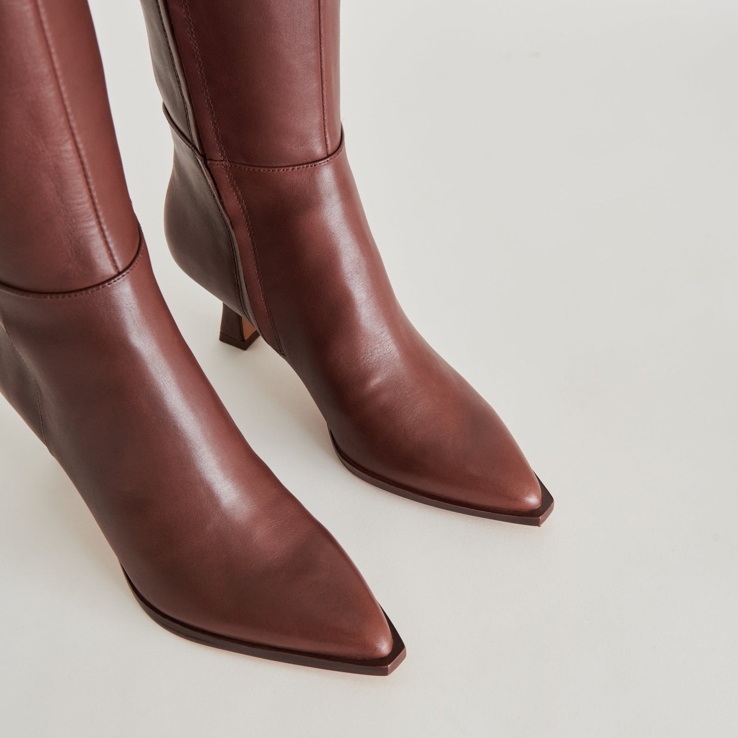 Dolce Vita Auggie Wide Calf Boots | Chocolate Leather Boots by Dolce Vita