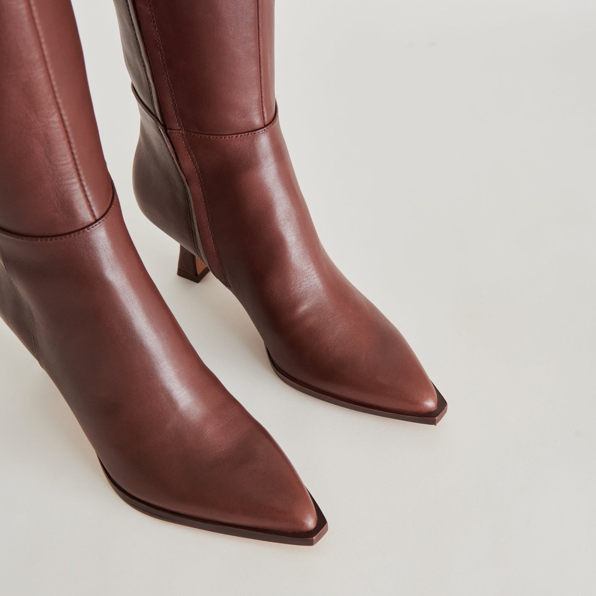 Dolce Vita Auggie Wide Calf Boots | Chocolate Leather Boots by Dolce Vita