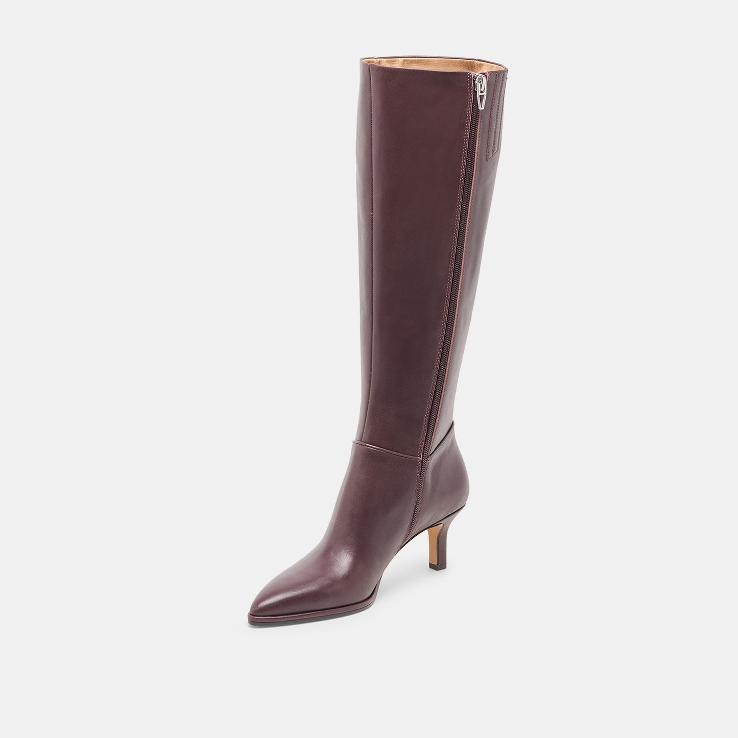 Dolce Vita Aldy Mulberry Leather Wide Calf Boots