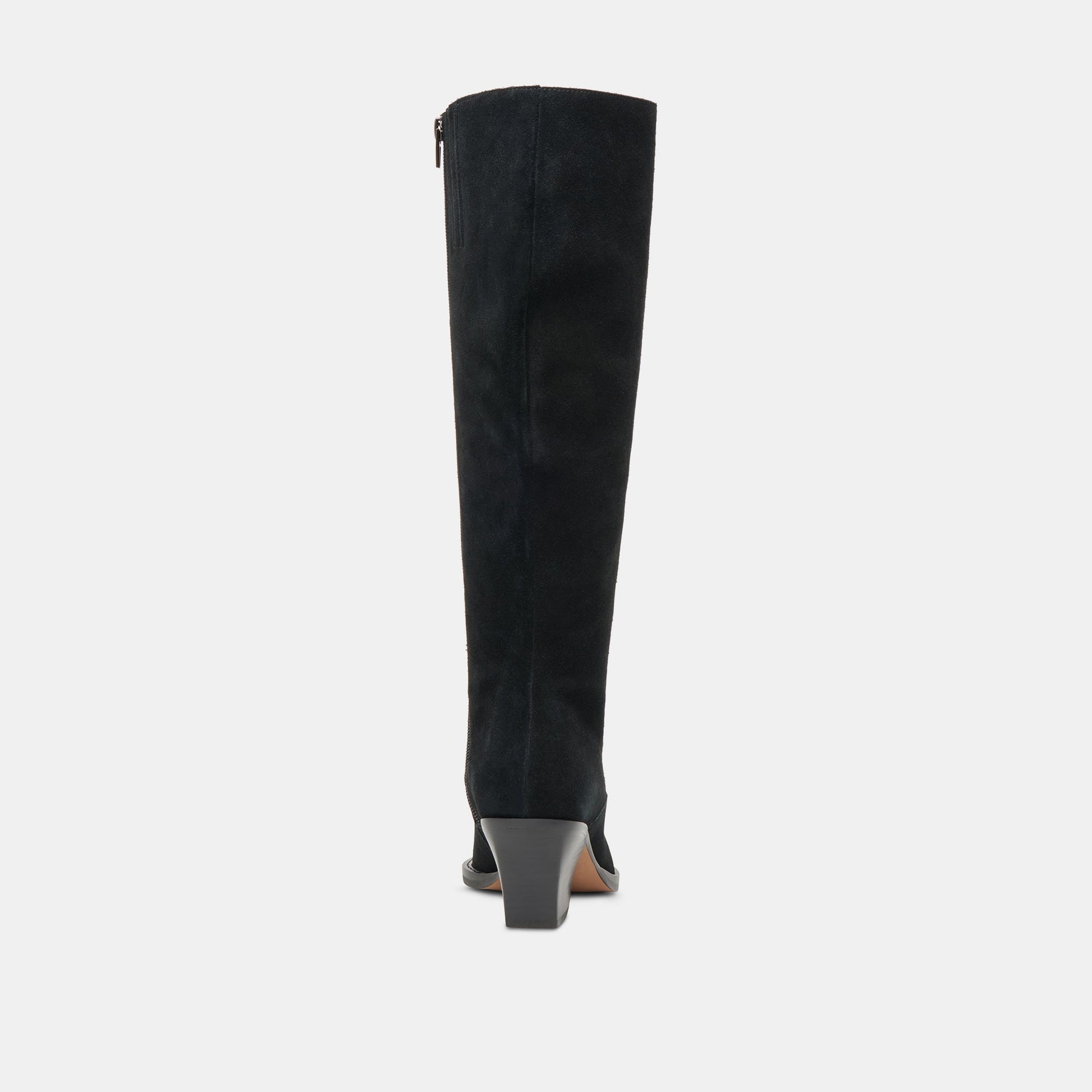 Dolce Vita RAJ Wide Calf Boots Onyx Suede | Women's Onyx Suede Knee-High Boots
 – Dolce Vita