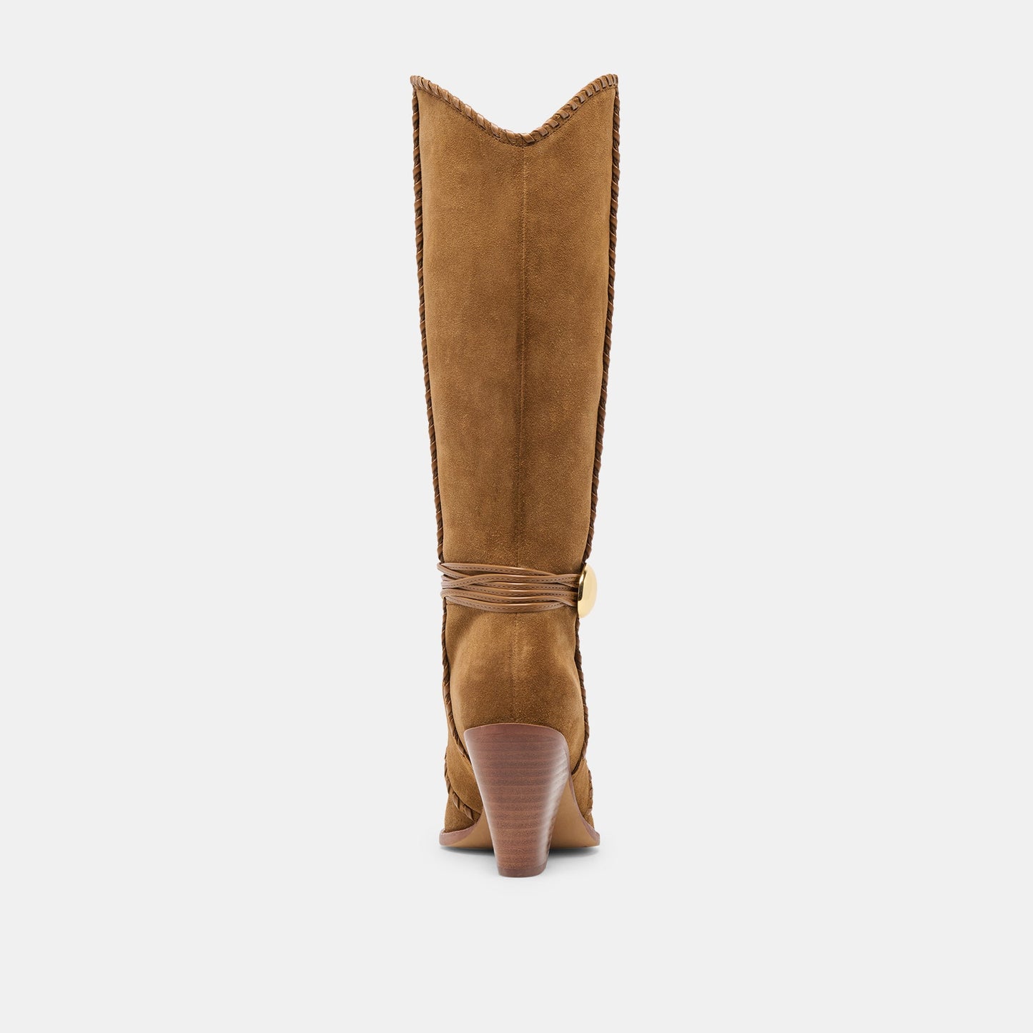 Dolce Vita Jody Lt Brown Suede Wide Calf Boots