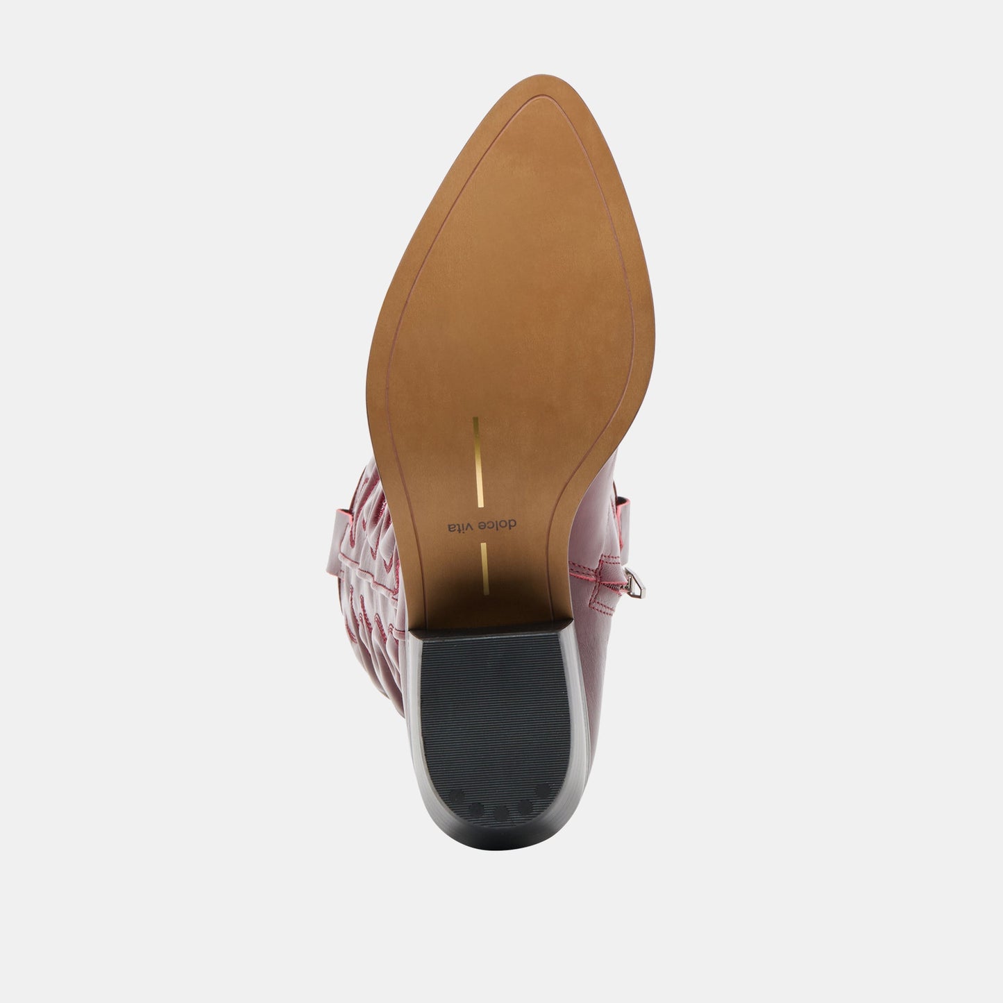 Dolce Vita Mirla Oxblood Leather Wide Calf Boots