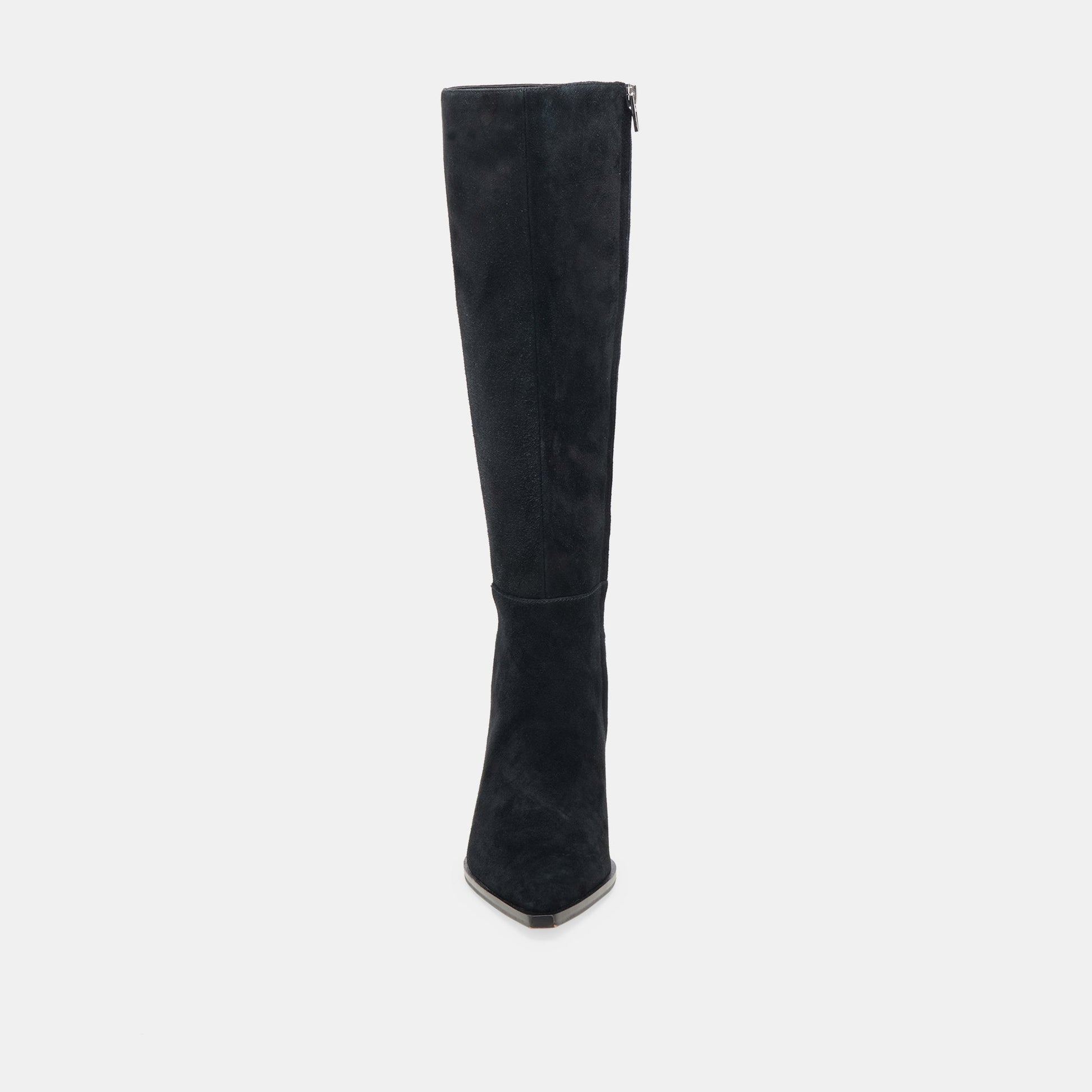 Dolce Vita AUGGIE WIDE CALF BOOTS ONYX SUEDE
 – Dolce Vita