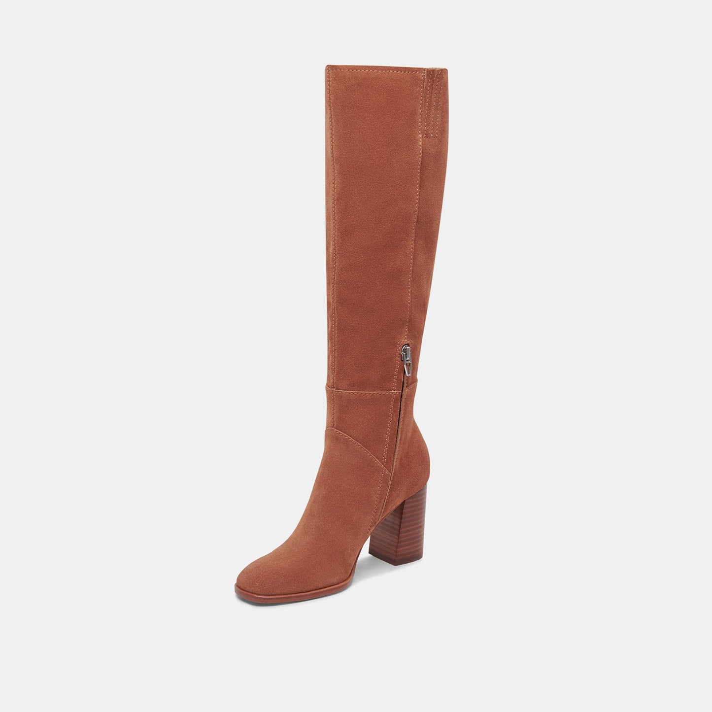 Dolce Vita FYNN Wide Calf Boots DK Brown Suede | Brown Suede Knee-High Boots
 – Dolce Vita
