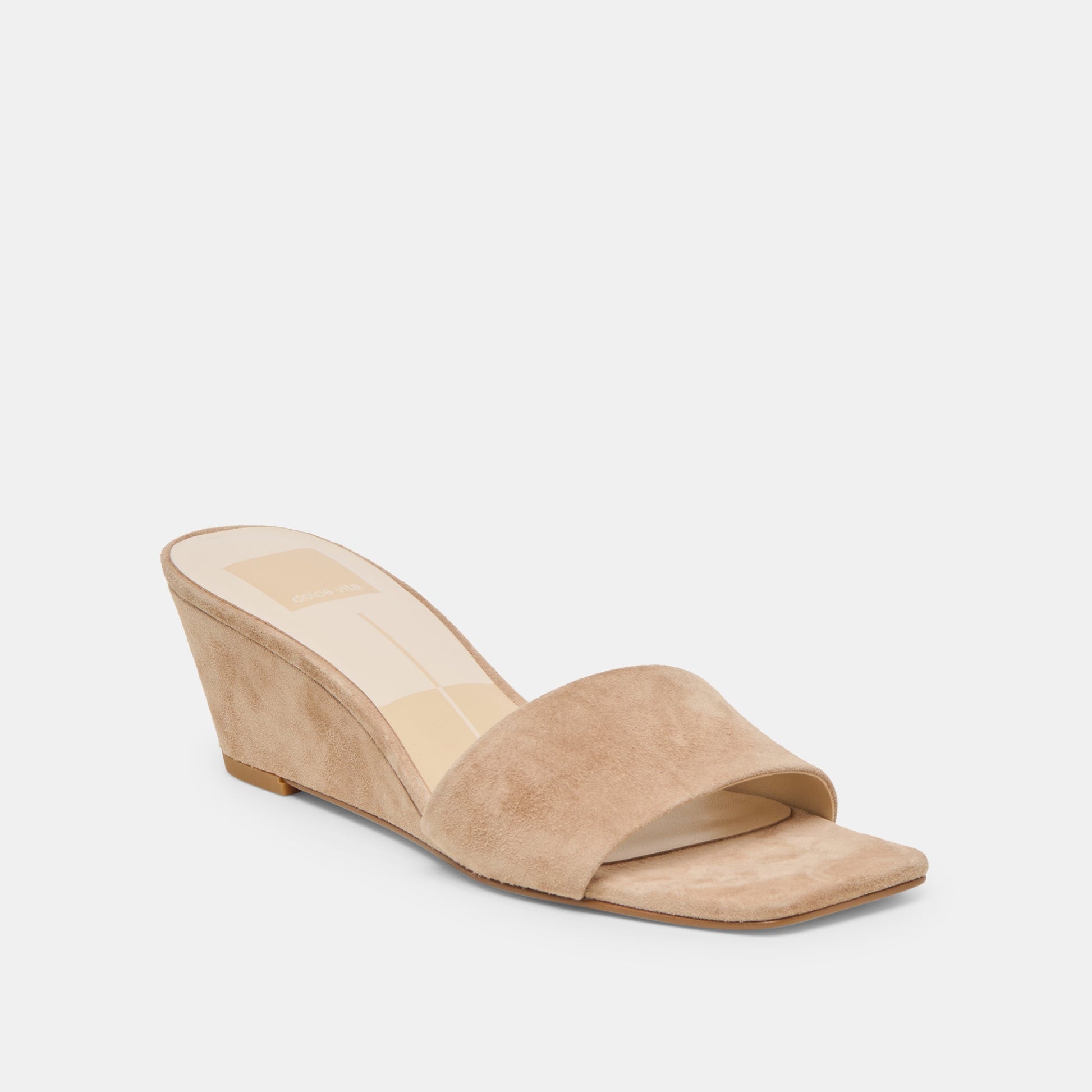 Dolce Vita Qaily Camel Suede Wedges