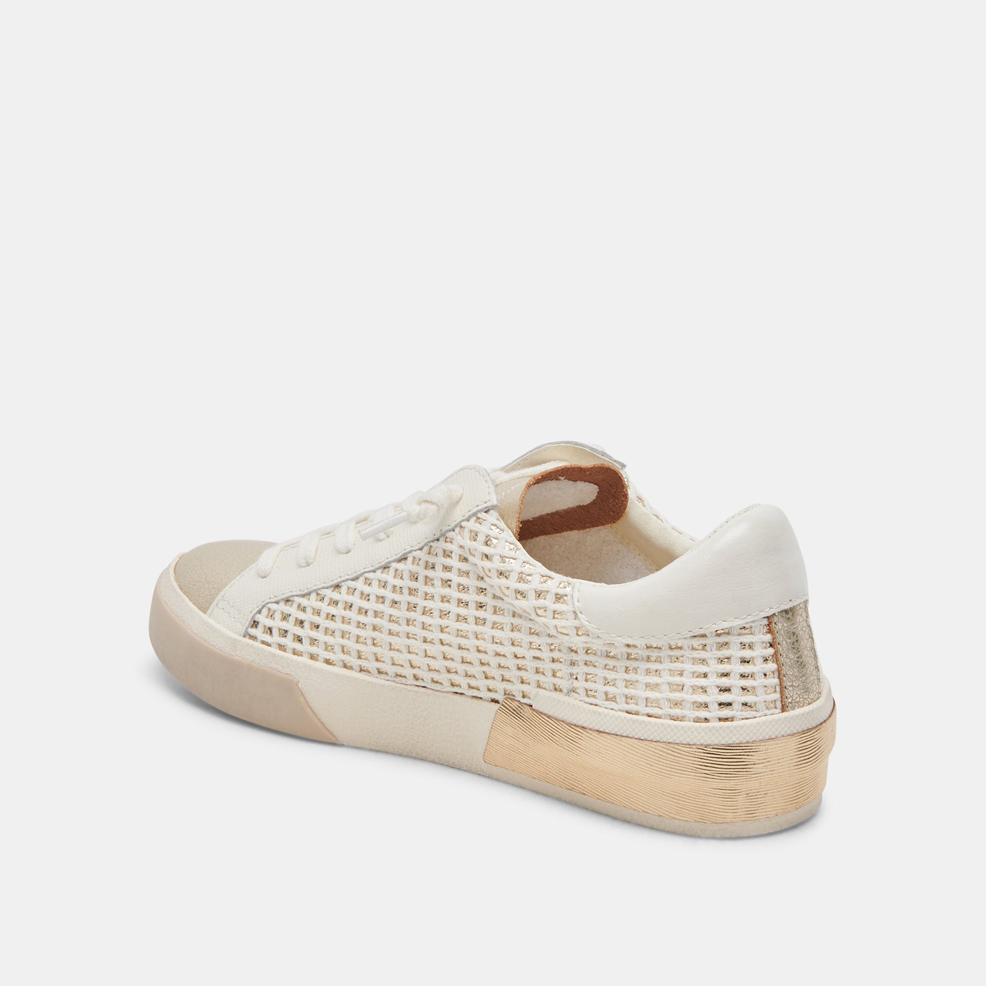 Dolce Vita ZINA SNEAKERS BONE GOLD WOVEN
 – Dolce Vita