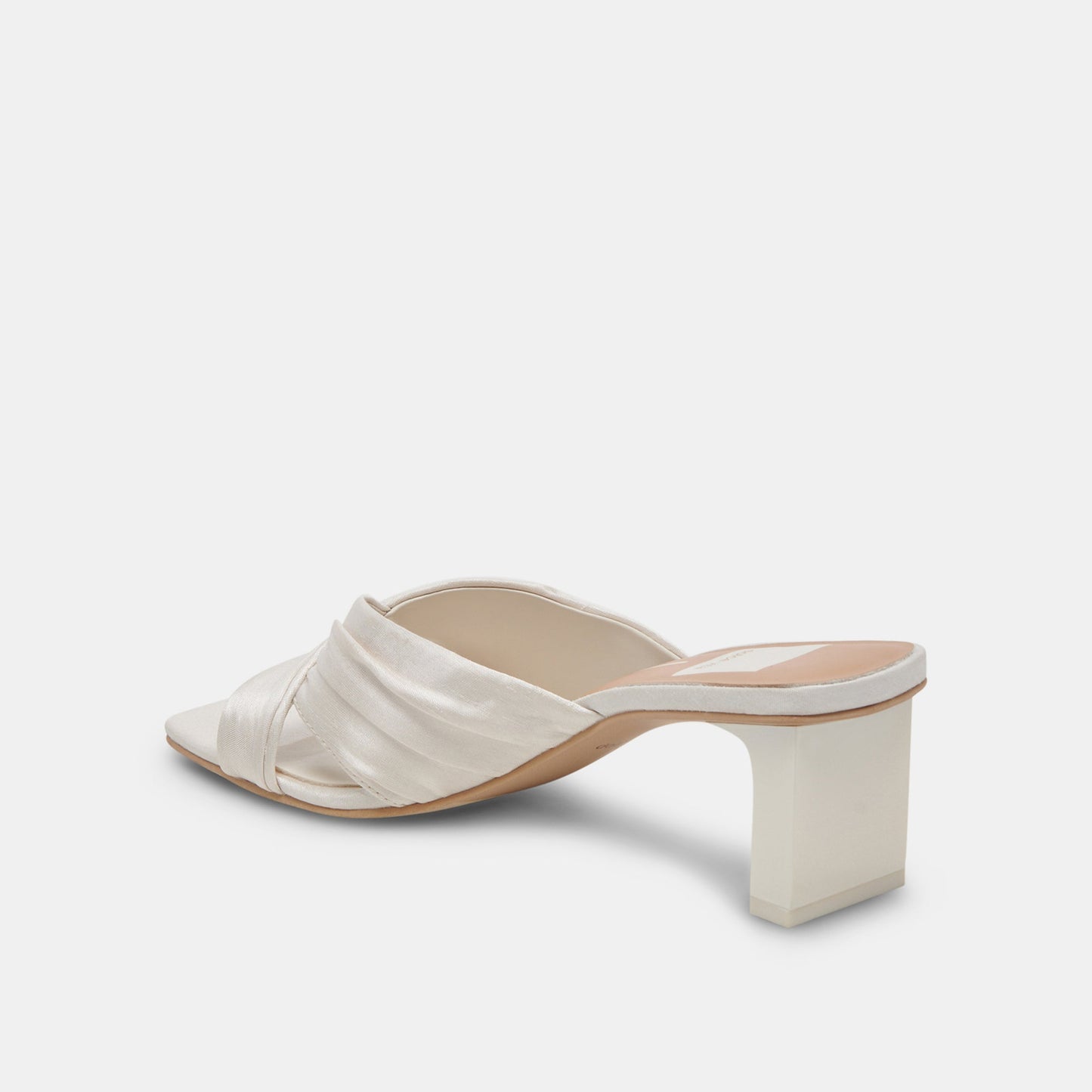Dolce Vita CARLAN HEELS OFF WHITE SILK
 – Dolce Vita