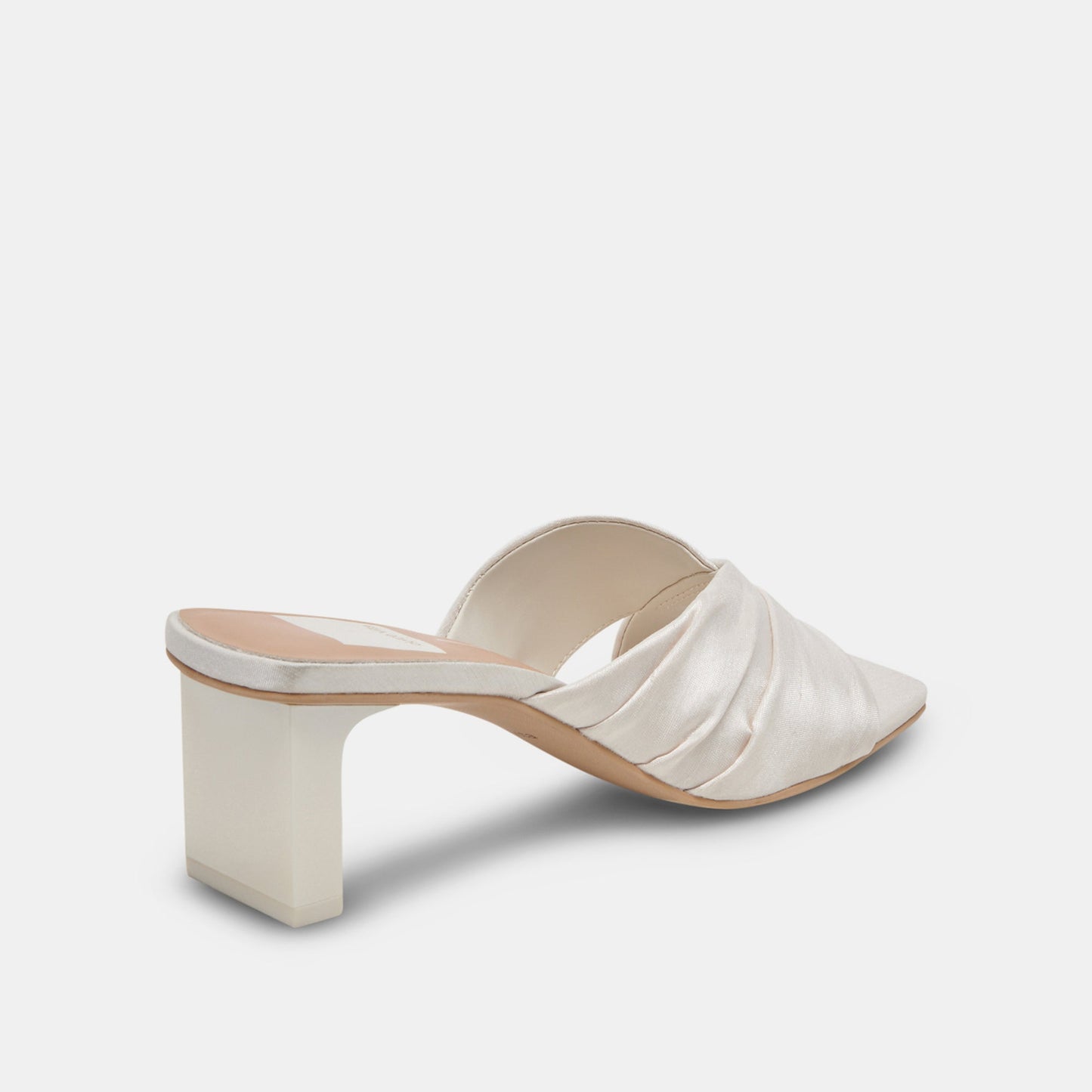 Dolce Vita CARLAN HEELS OFF WHITE SILK
 – Dolce Vita