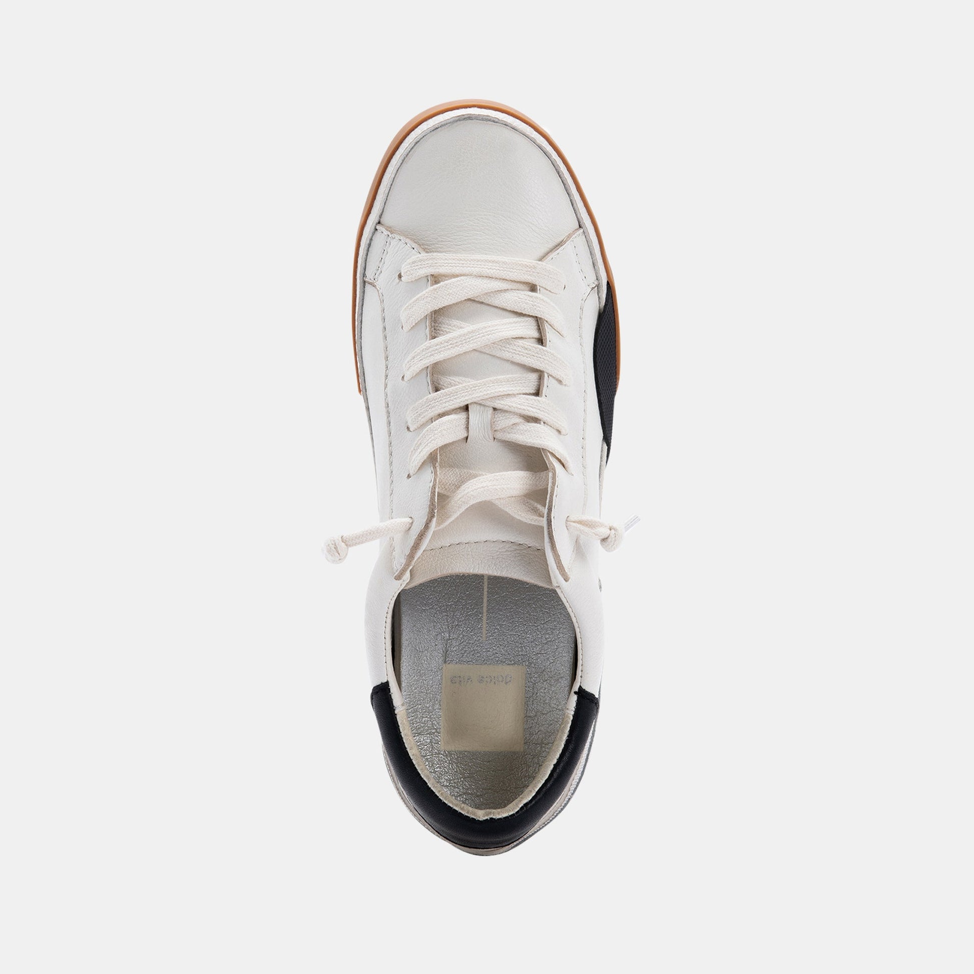 Dolce Vita ZINA SNEAKERS WHITE BLACK LEATHER
 – Dolce Vita