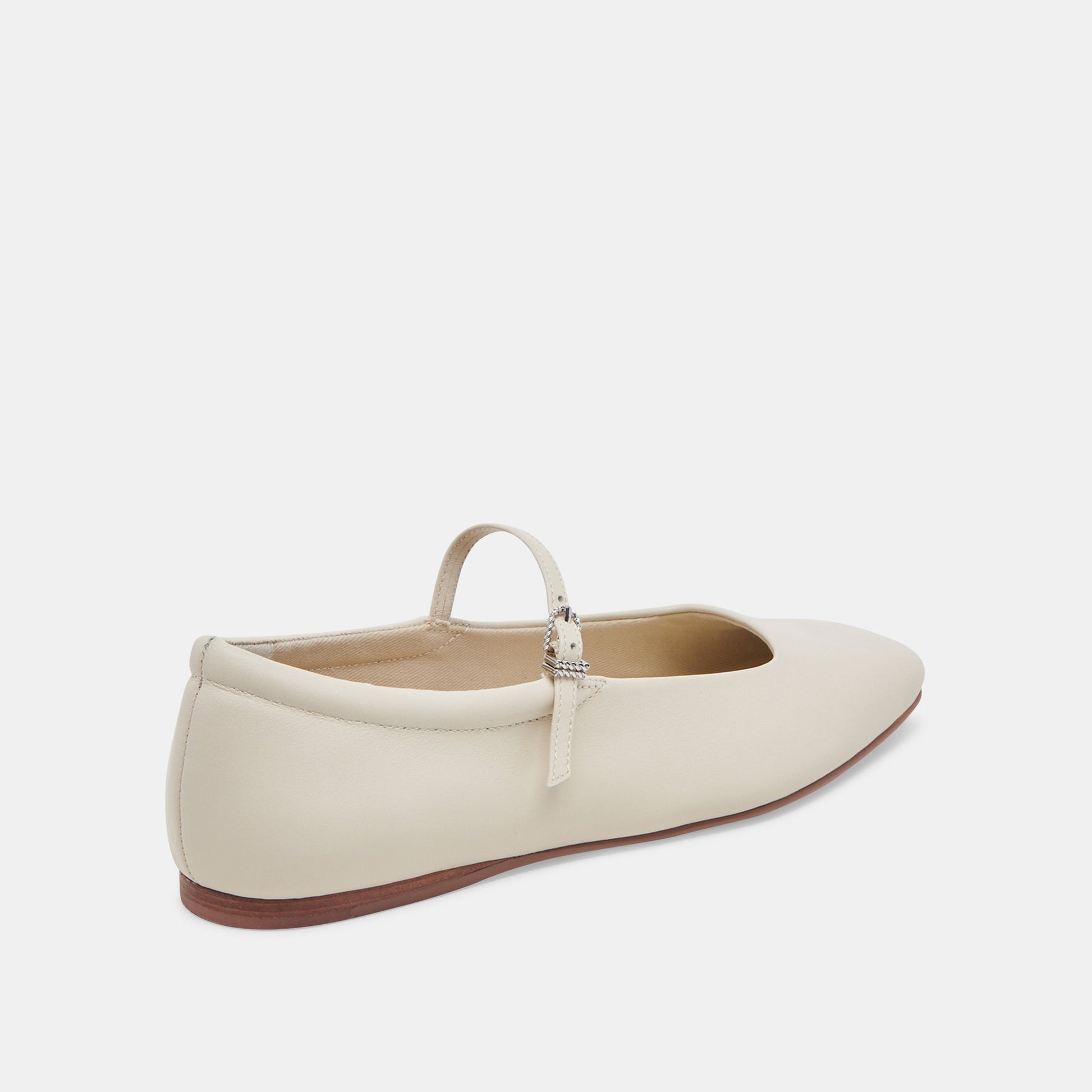 Dolce Vita Reyes Ivory Leather Ballet Flats