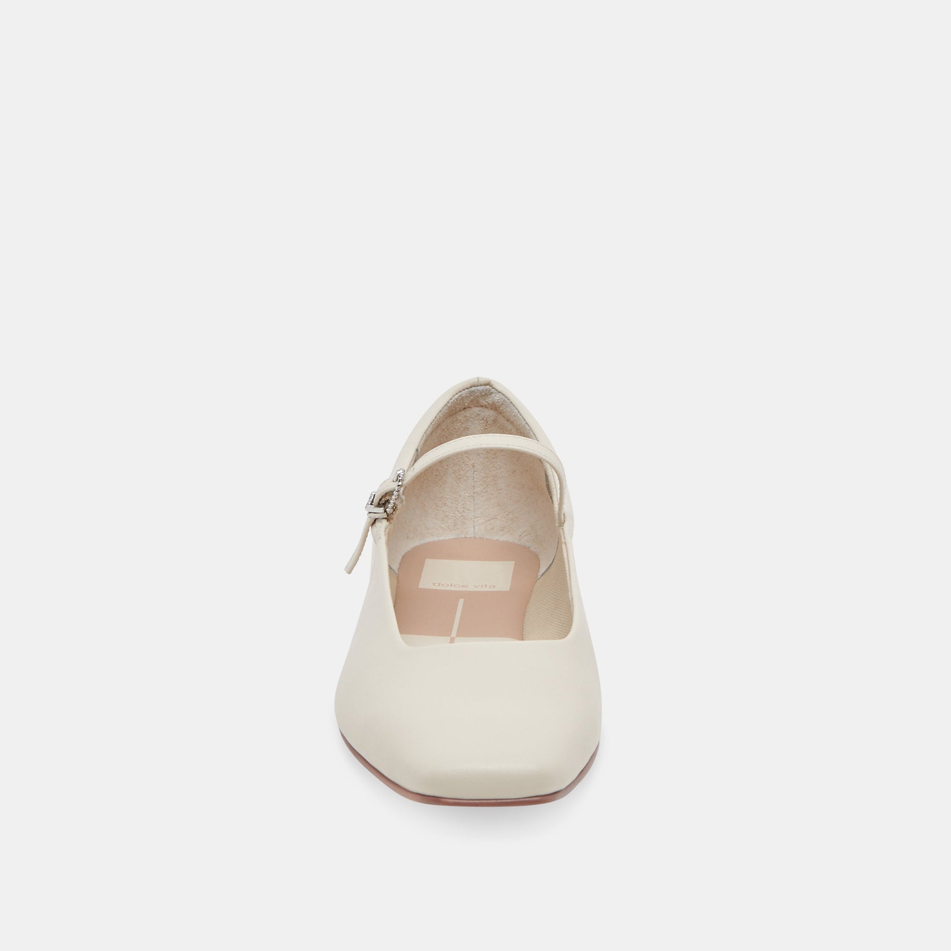 Dolce Vita Reyes Ivory Leather Ballet Flats