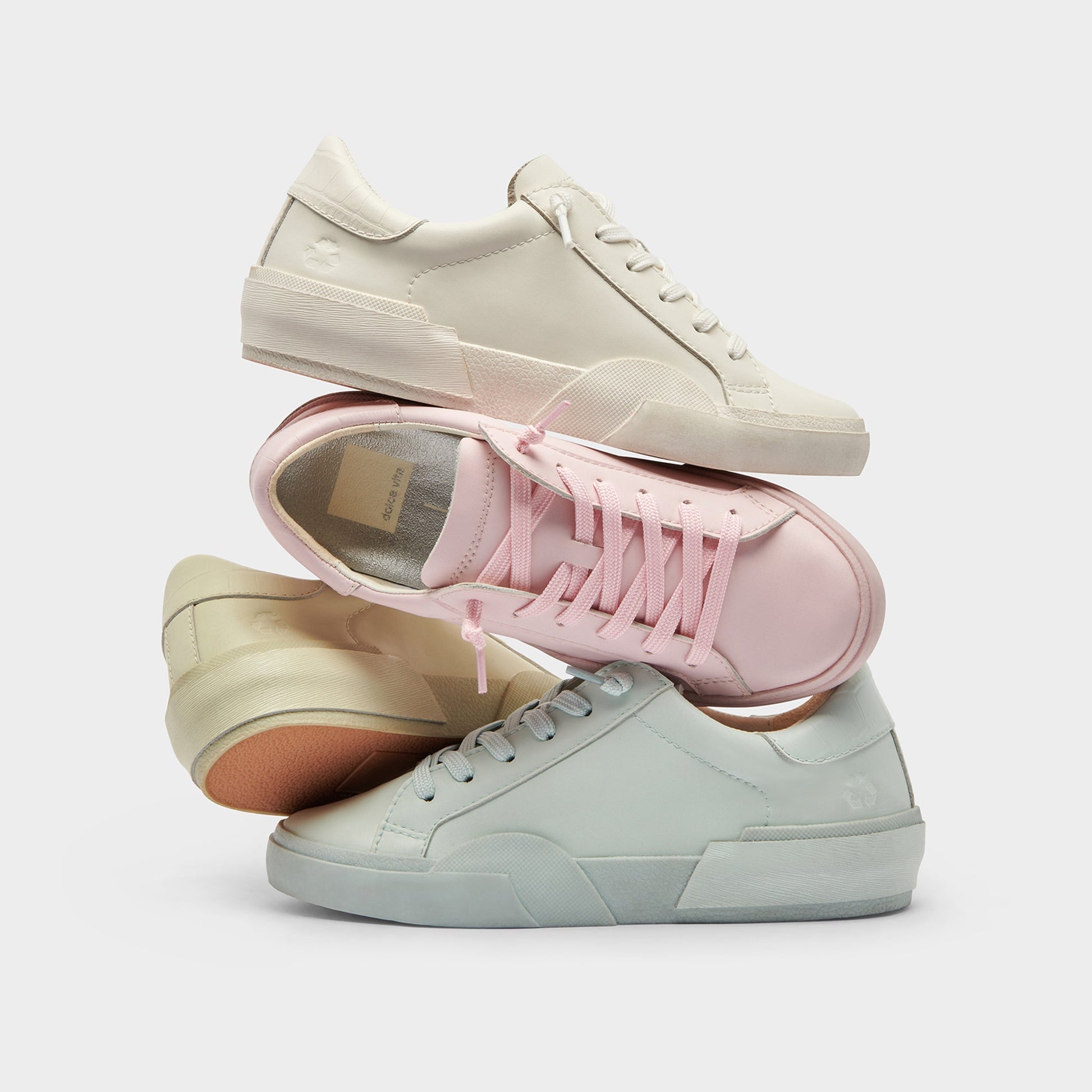 Dolce Vita Zina 306 Sneakers White Recycled Leather | White Leather Sneakers
 – Dolce Vita