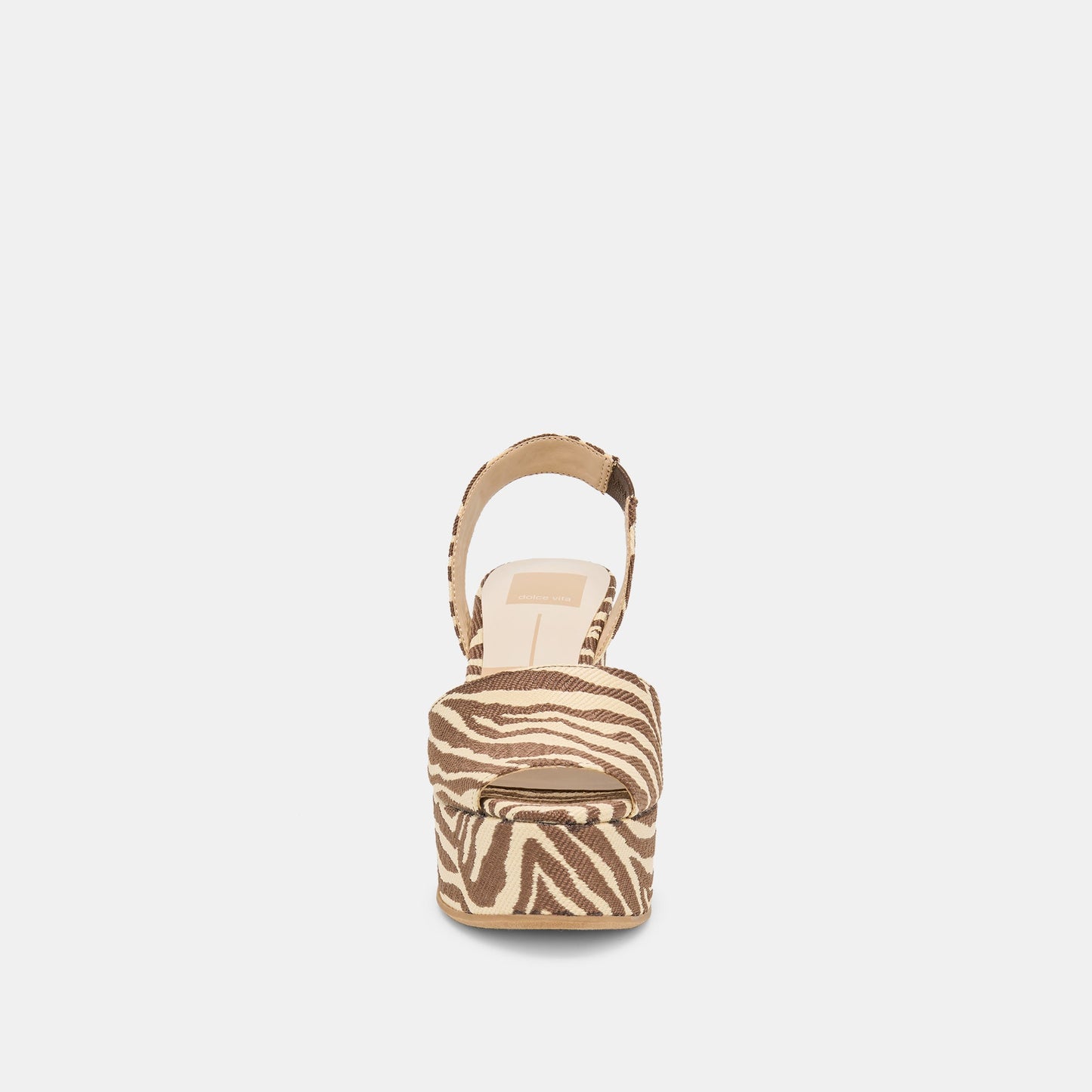 Dolce Vita Akera Beige Zebra Raffia Wedges