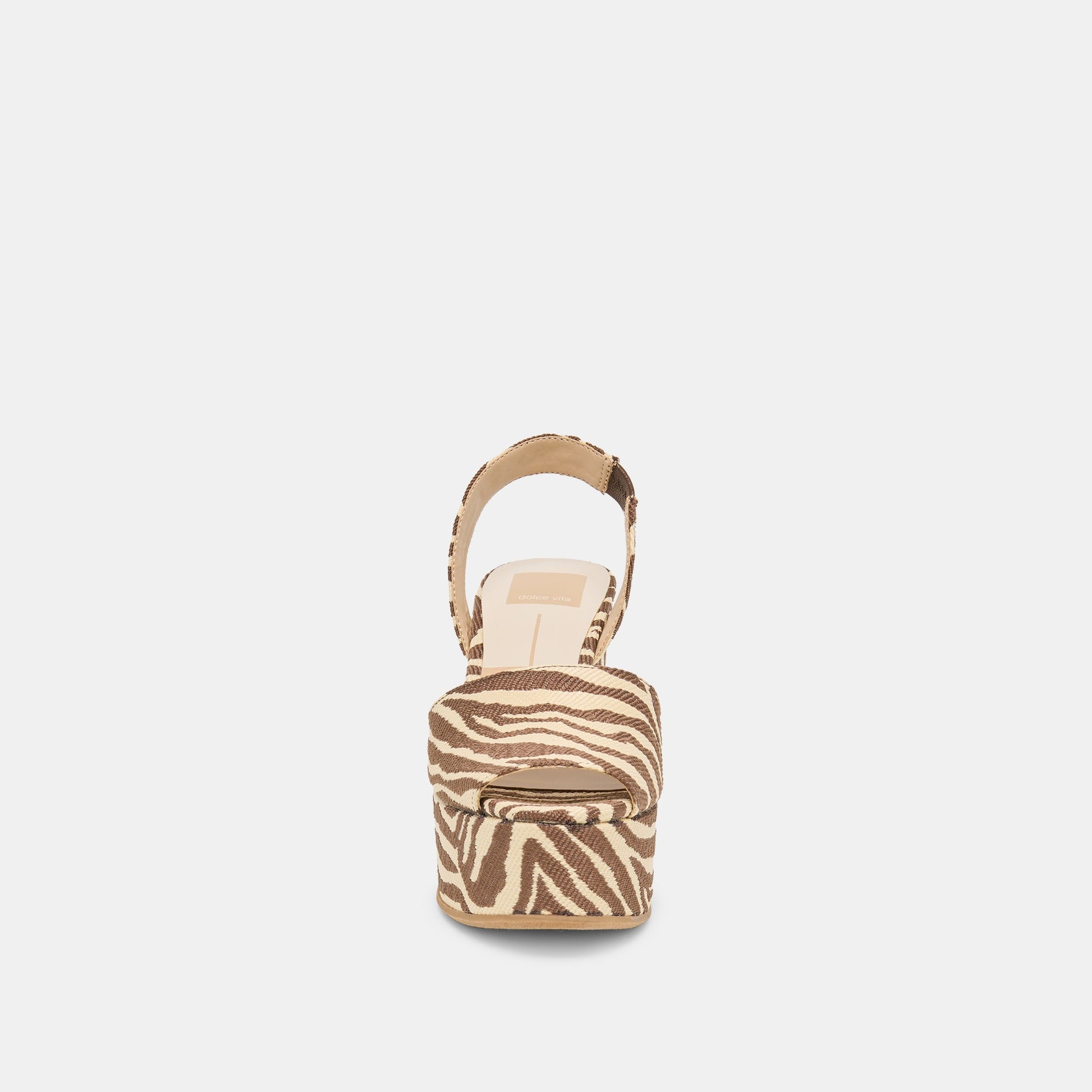 Dolce Vita Akera Beige Zebra Raffia Wedges