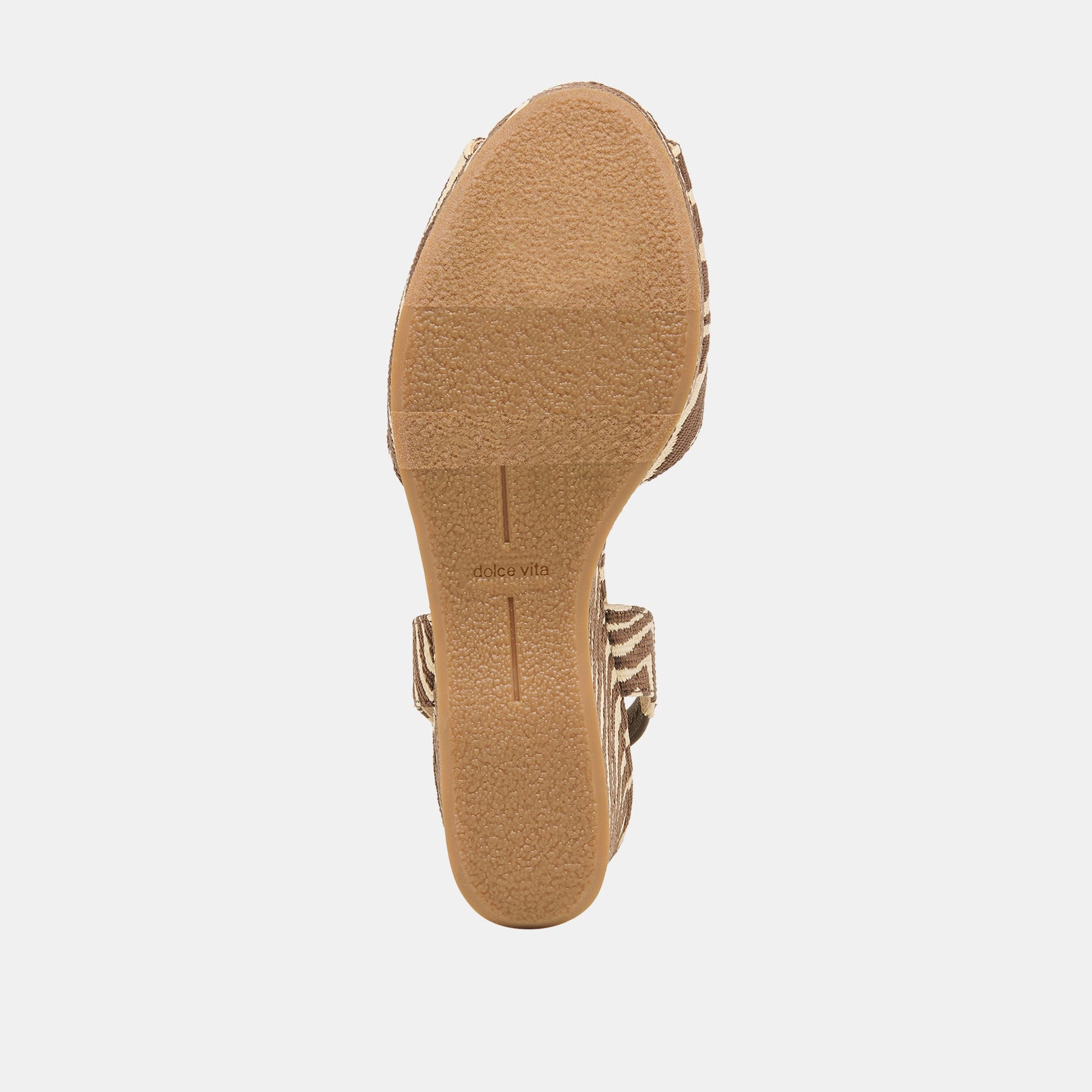 Dolce Vita Akera Beige Zebra Raffia Wedges