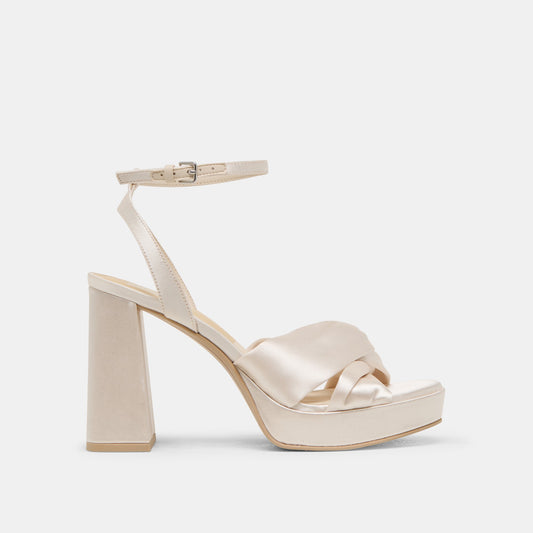 Dolce Vita PARLO HEELS IVORY SATIN
 – Dolce Vita
