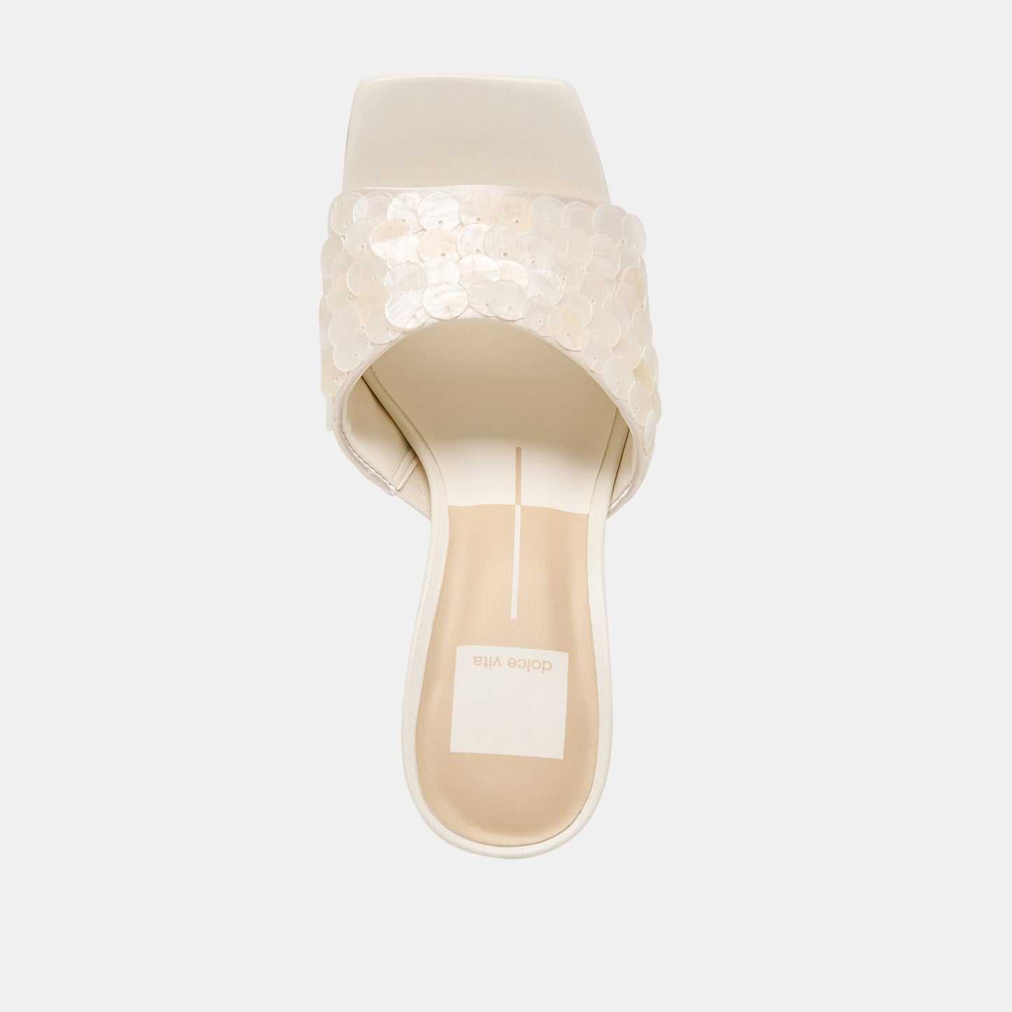 Dolce Vita Nandy Confetti Ivory Sequin Heels