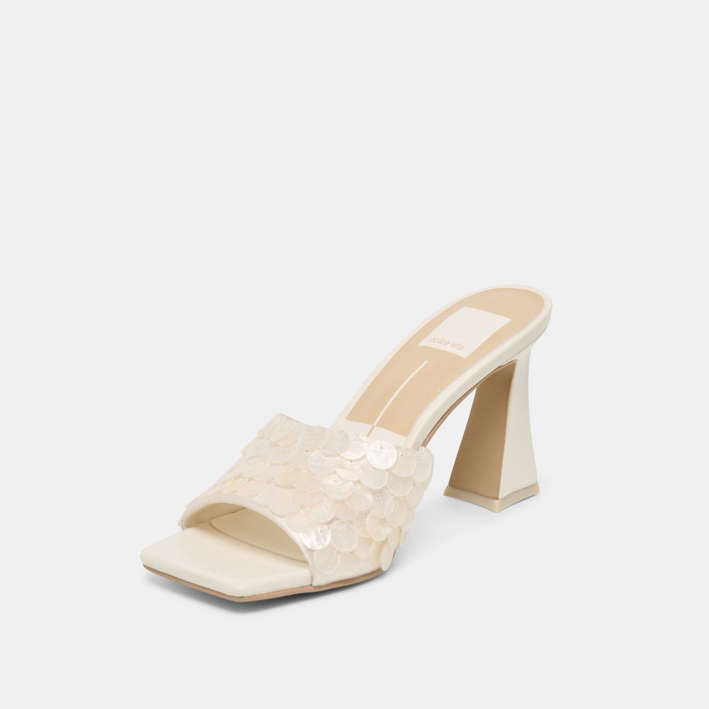 Dolce Vita Nandy Confetti Ivory Sequin Heels
