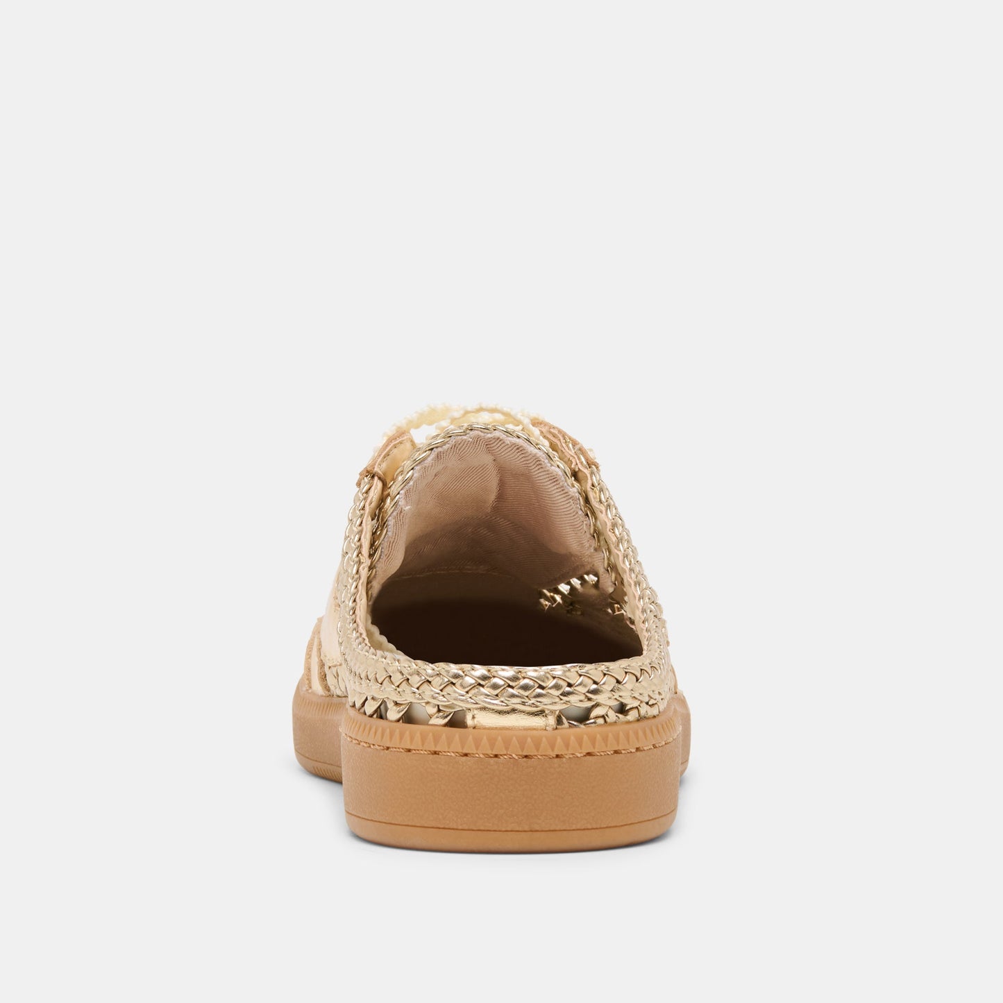 Dolce Vita Notice Slide Gold Woven Stella Sneakers
