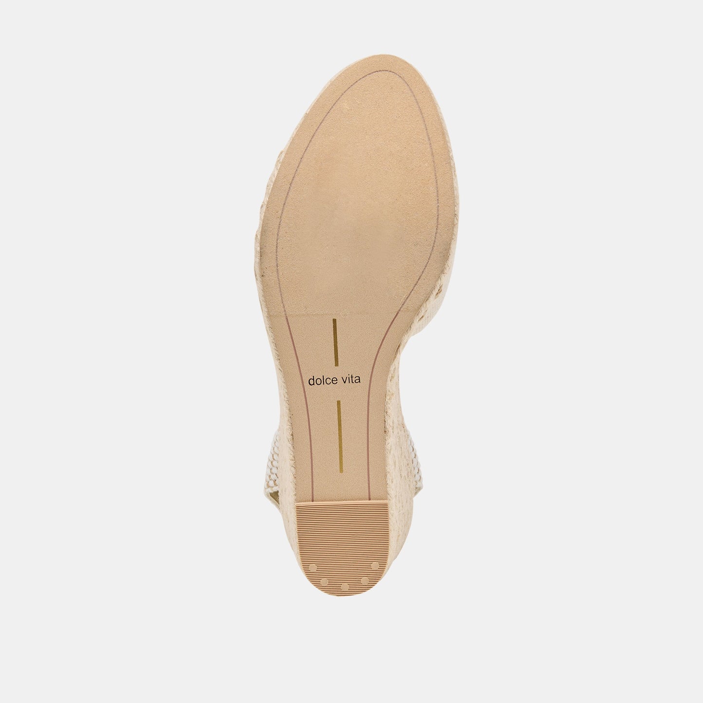 Dolce Vita Noura Ecru Linen Wedges