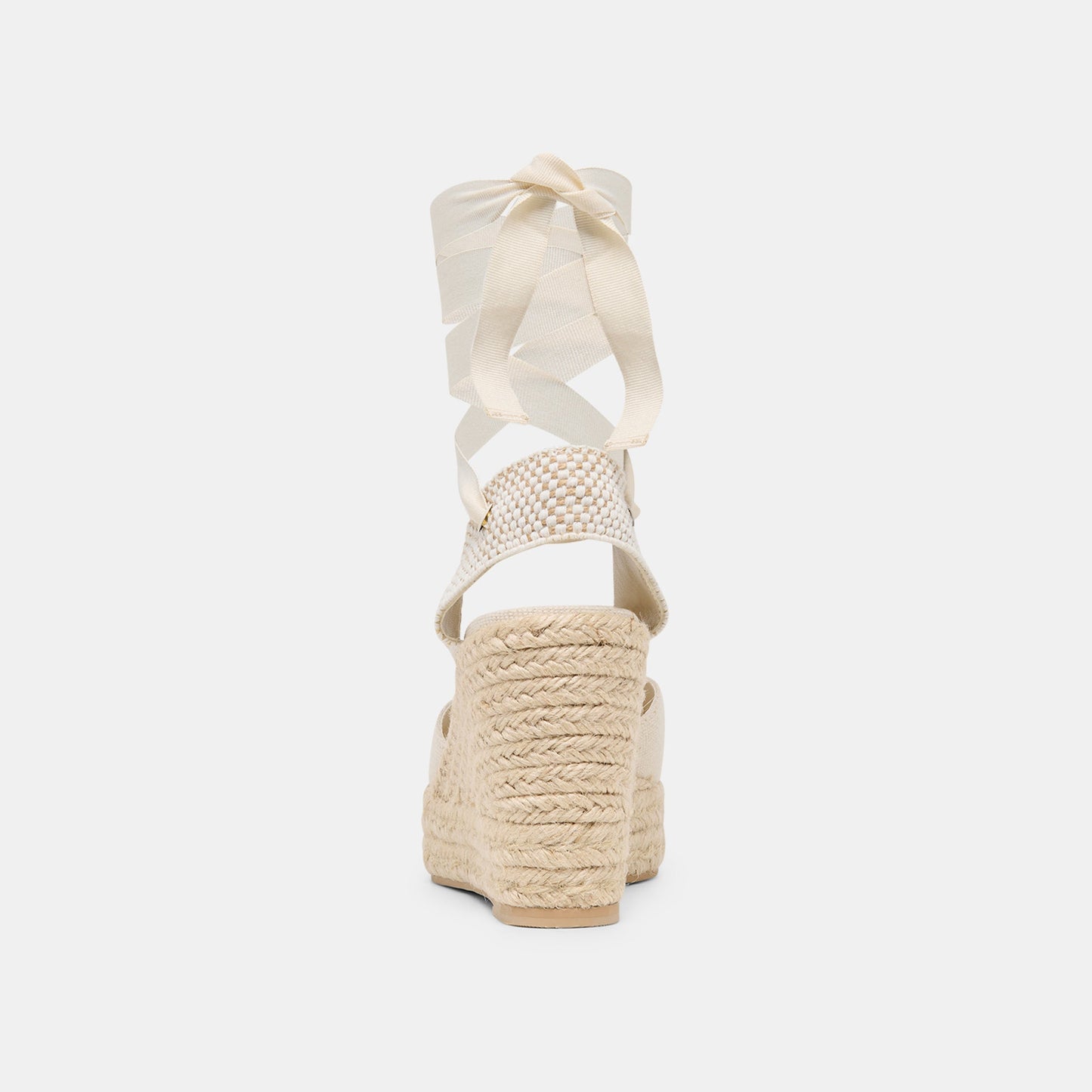 Dolce Vita Noura Ecru Linen Wedges
