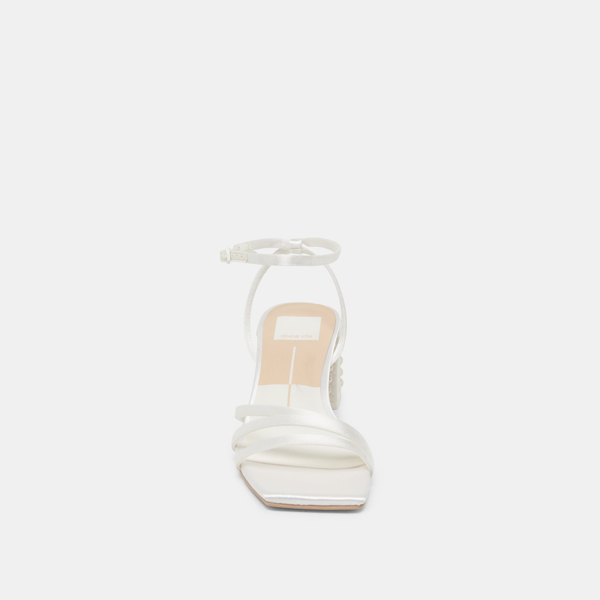 Dolce Vita YSABEL PEARL HEELS TRUE WHITE SATIN
 – Dolce Vita