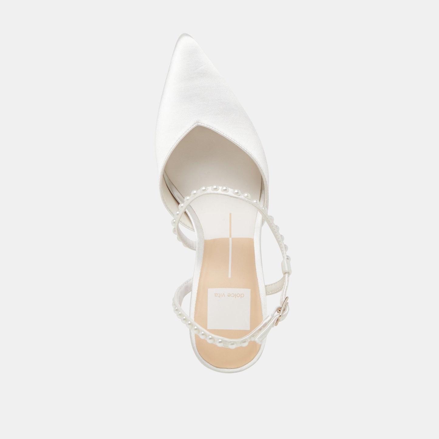 Dolce Vita KAMRA PEARL HEELS TRUE WHITE SATIN
 – Dolce Vita