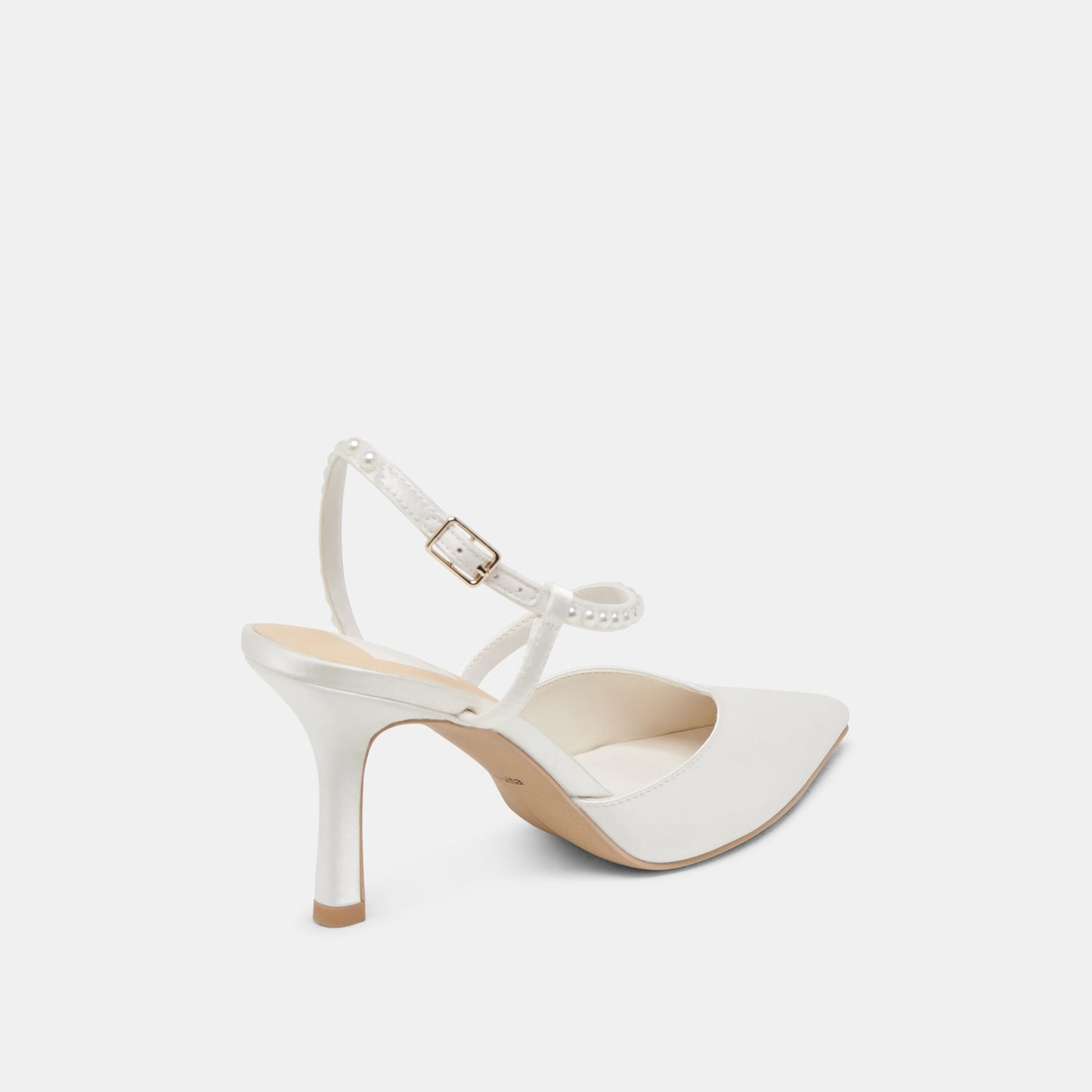 Dolce Vita KAMRA PEARL HEELS TRUE WHITE SATIN
 – Dolce Vita