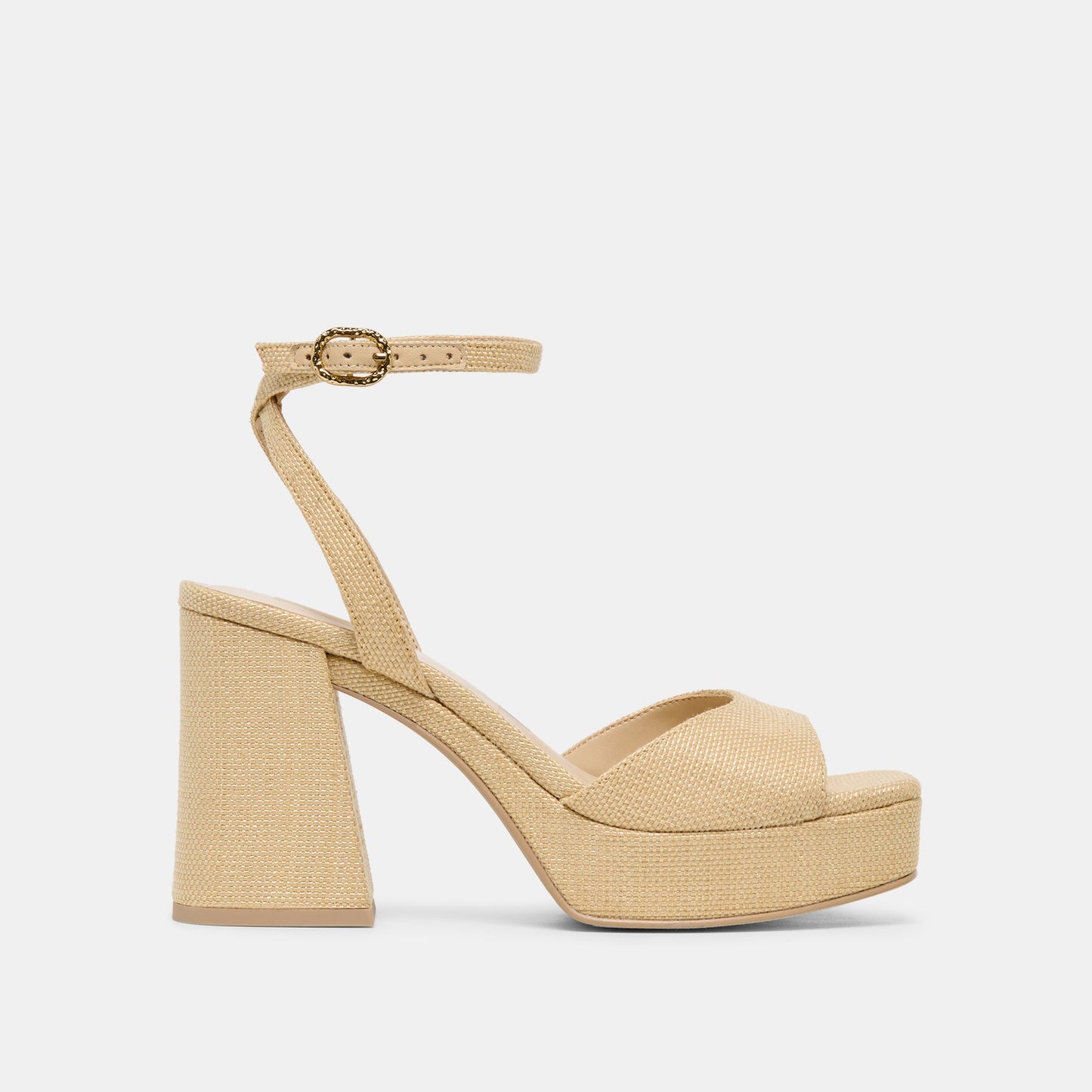 Dolce Vita Felica Natural Raffia Heels