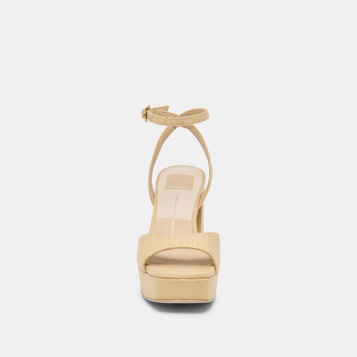 Dolce Vita Felica Natural Raffia Heels