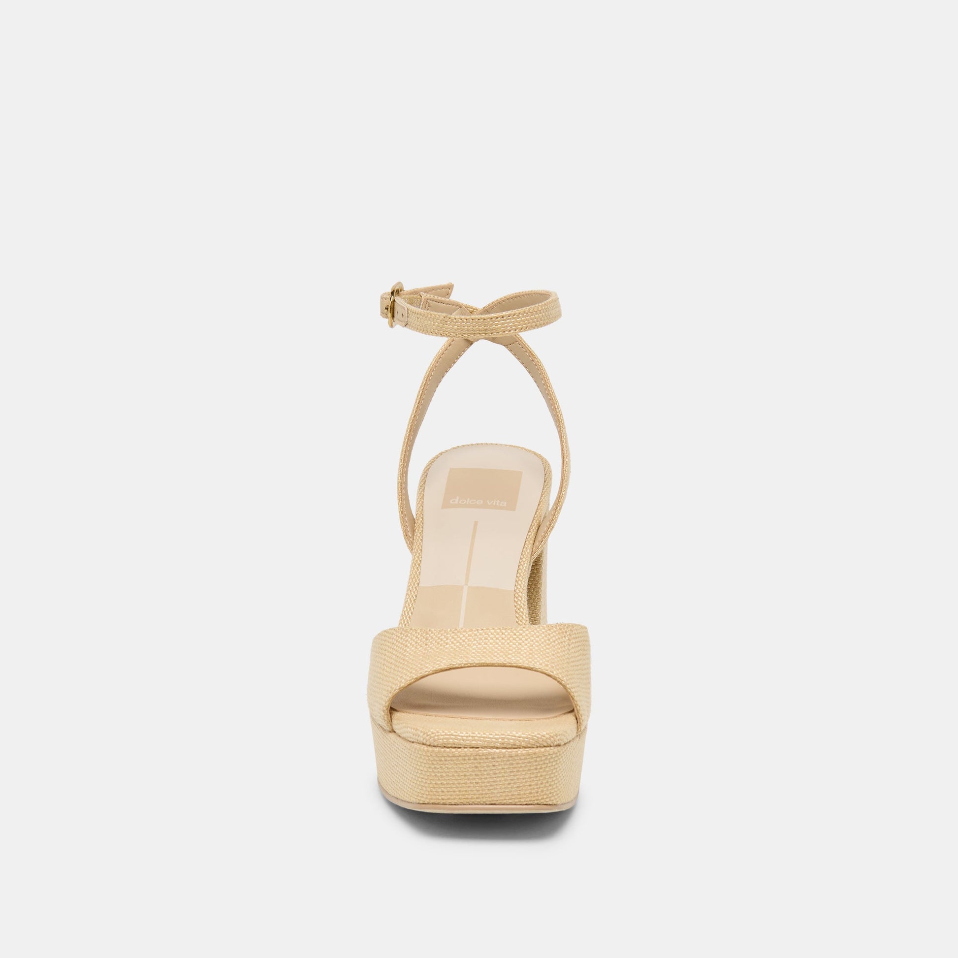 Dolce Vita Felica Natural Raffia Heels